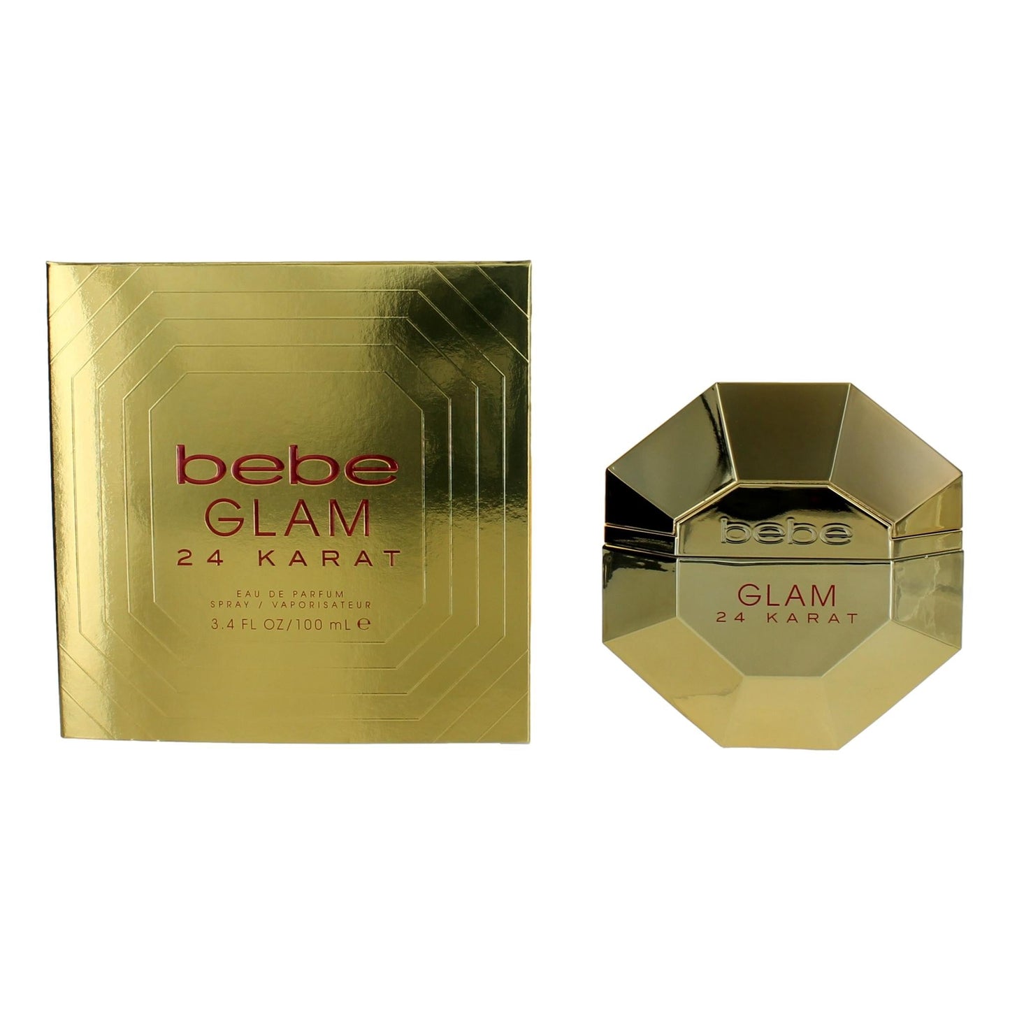 bebe Glam 24 Karat, 3.4 oz EDP Spray for Women