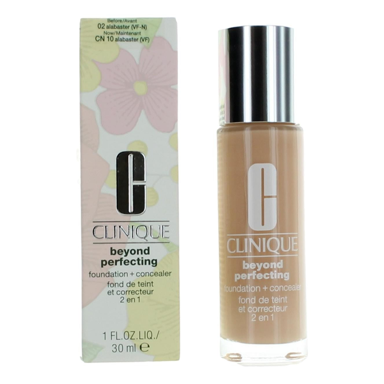 Clinique Beyond Perfecting, 1 oz Foundation + Concealer- CN 10 Alabaster