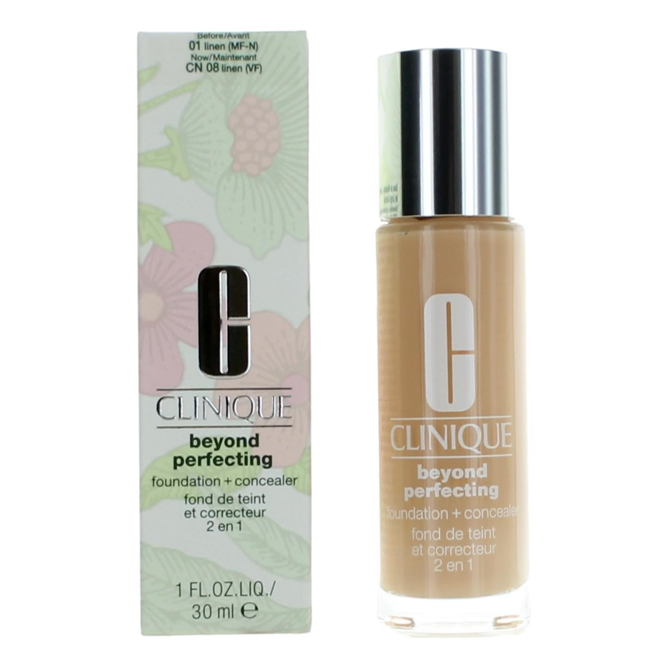 Clinique Beyond Perfecting, 1 oz Foundation + Concealer- CN 08 Linen