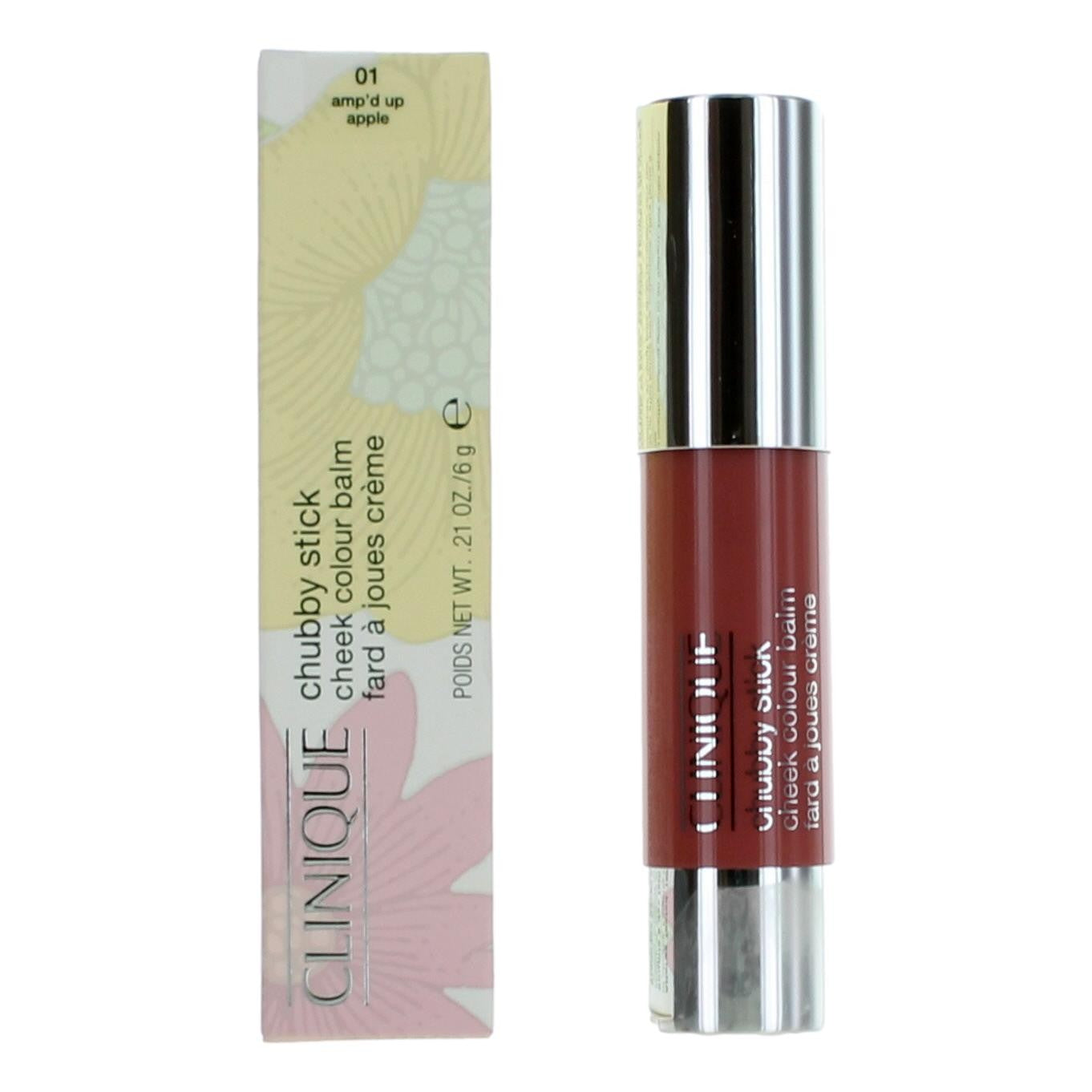Clinique Chubby Stick, .21 oz Cheek Colour Balm- 01 Amp'd Up Apple