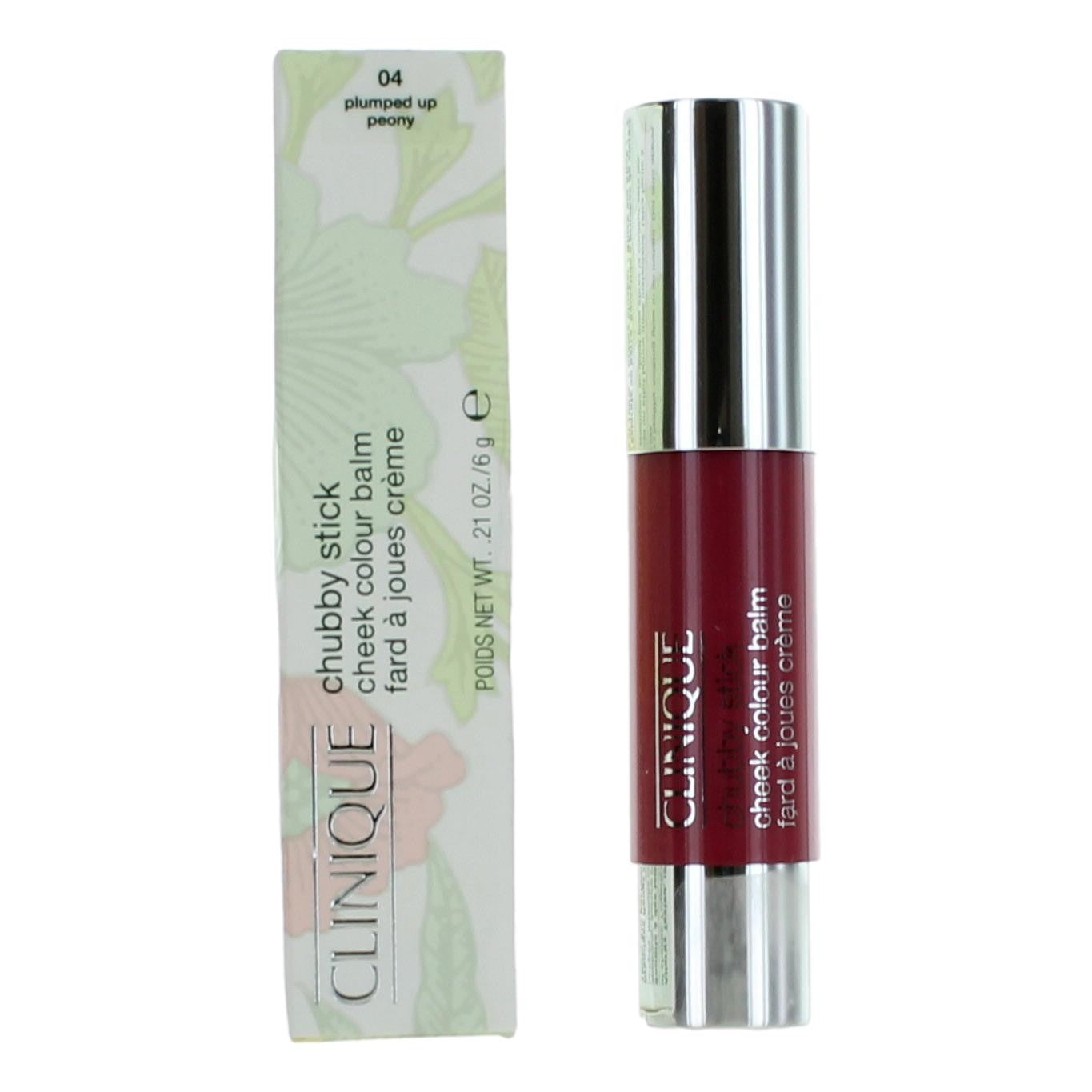 Clinique Chubby Stick, .21 oz Cheek Colour Balm- 04 Plumped Up Peony