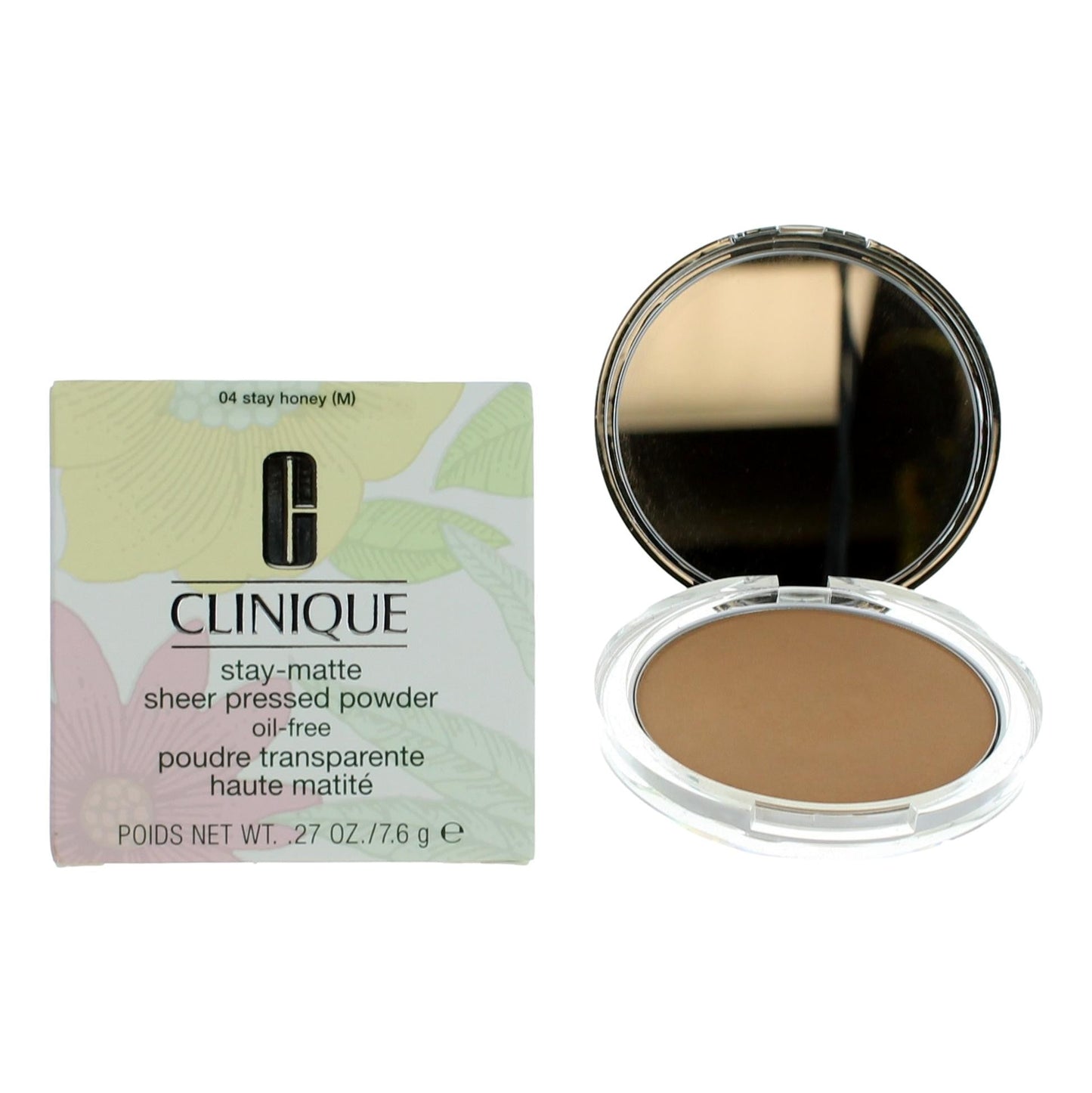 Clinique Stay-Matte, .27 oz Sheer Pressed Powder- 04 Stay Honey