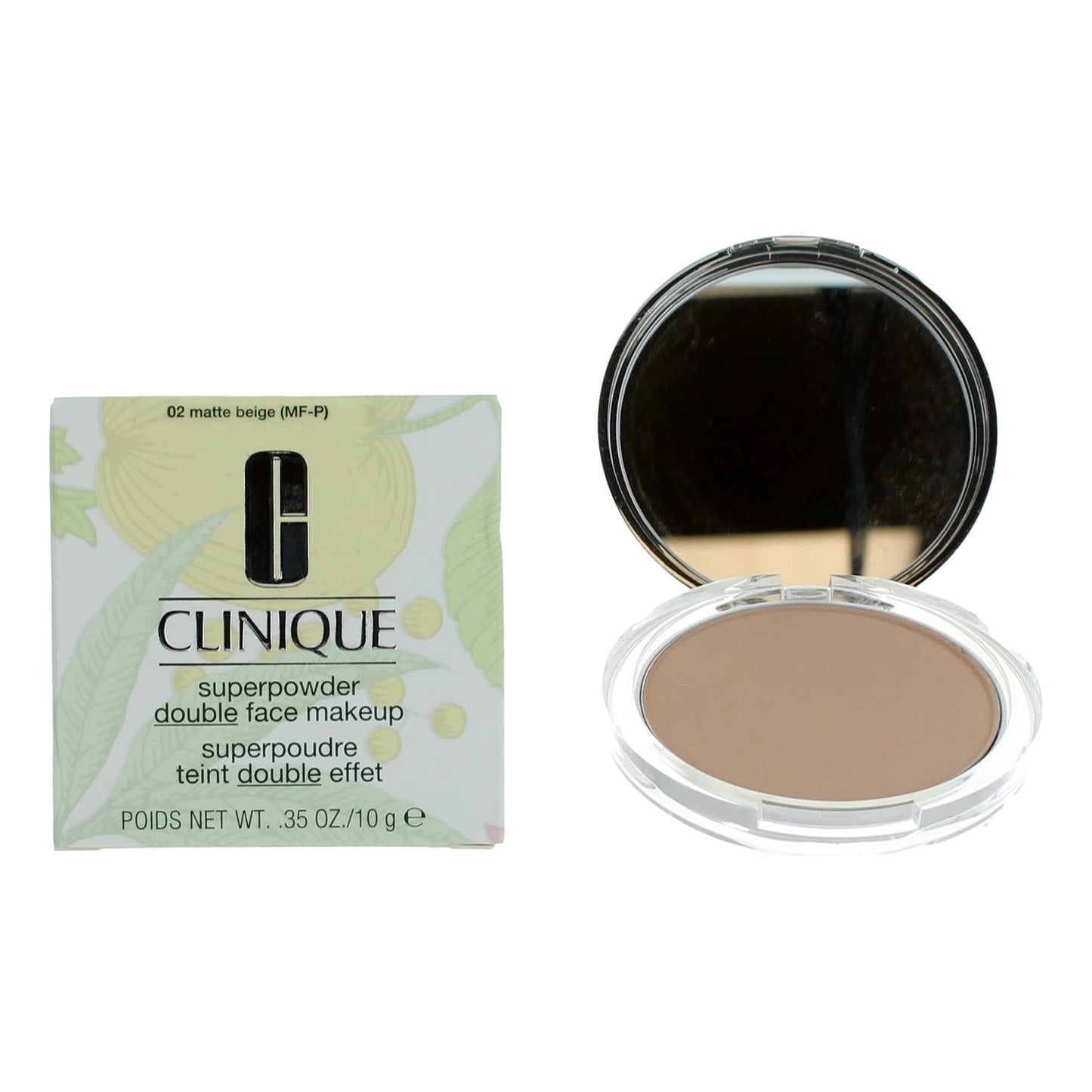 Clinique Superpowder Double Face Makeup, .35 oz Face Powder- 02 Matte Beige