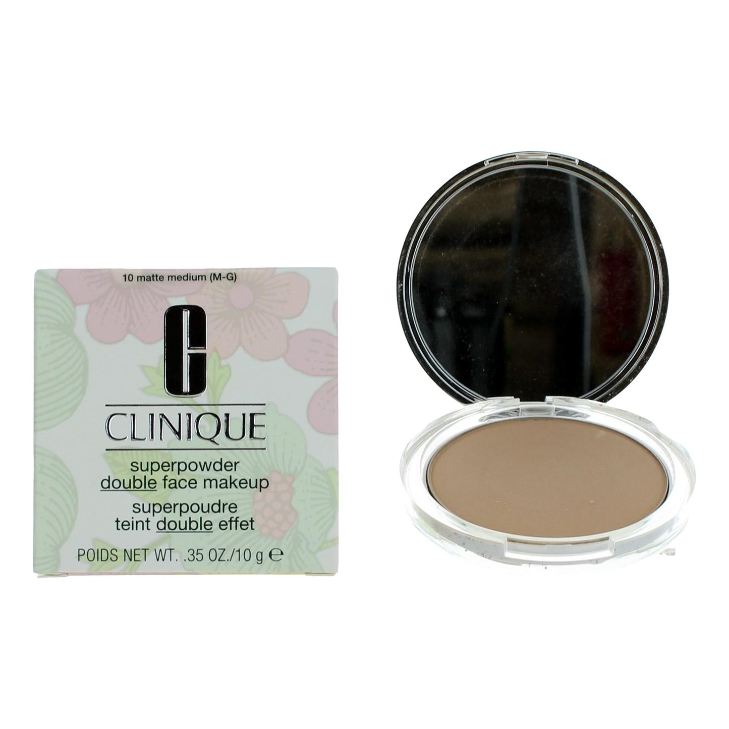 Clinique Superpowder Double Face Makeup, .35 oz Face Powder- 10 Matte Medium