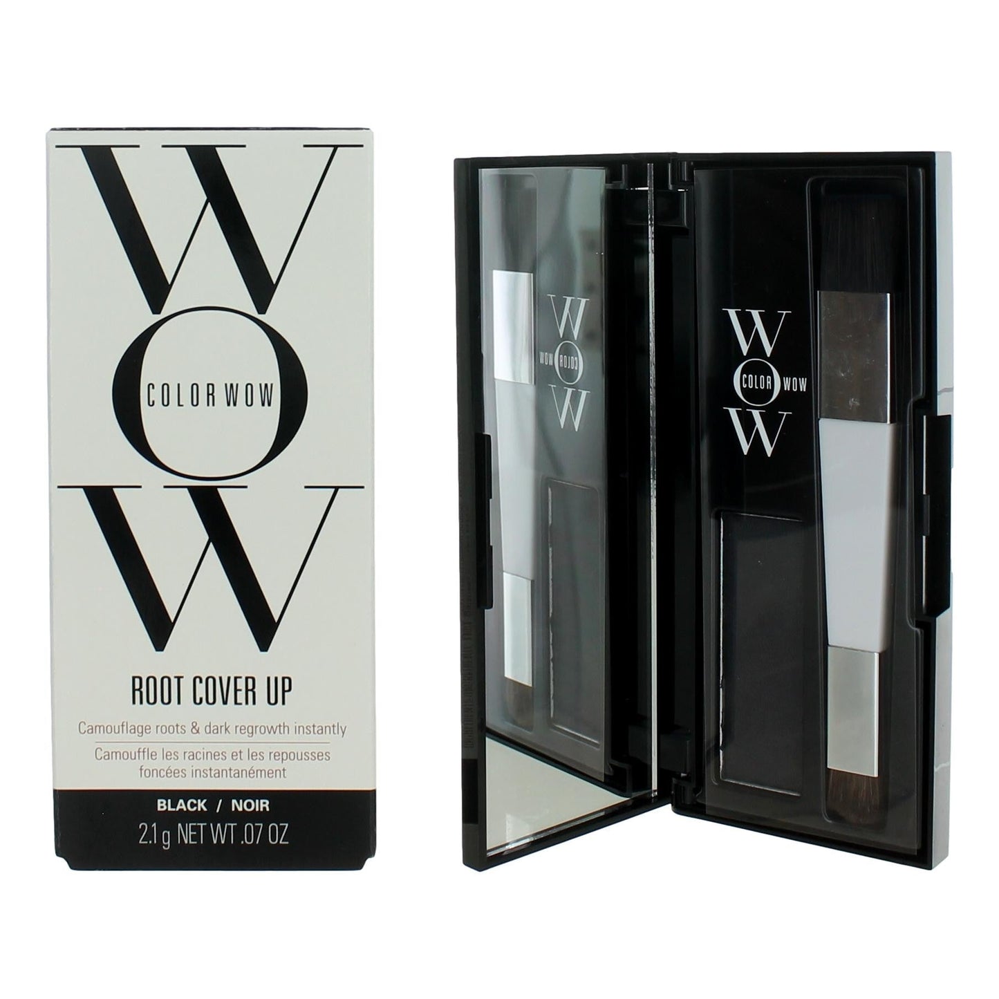 Color Wow Root Cover Up, .07 oz Root Coverup Powder- Black
