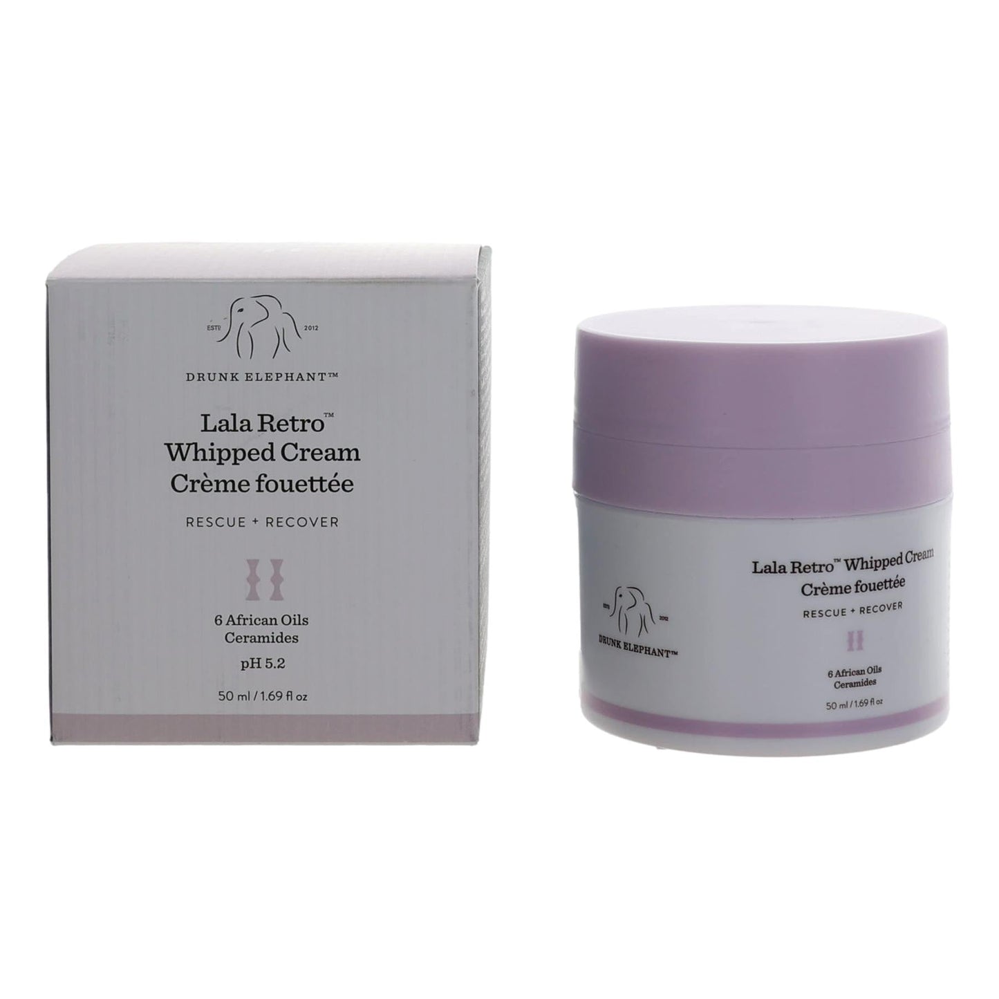 Drunk Elephant Lala Retro Whipped Cream, 1.69oz Moisturizer