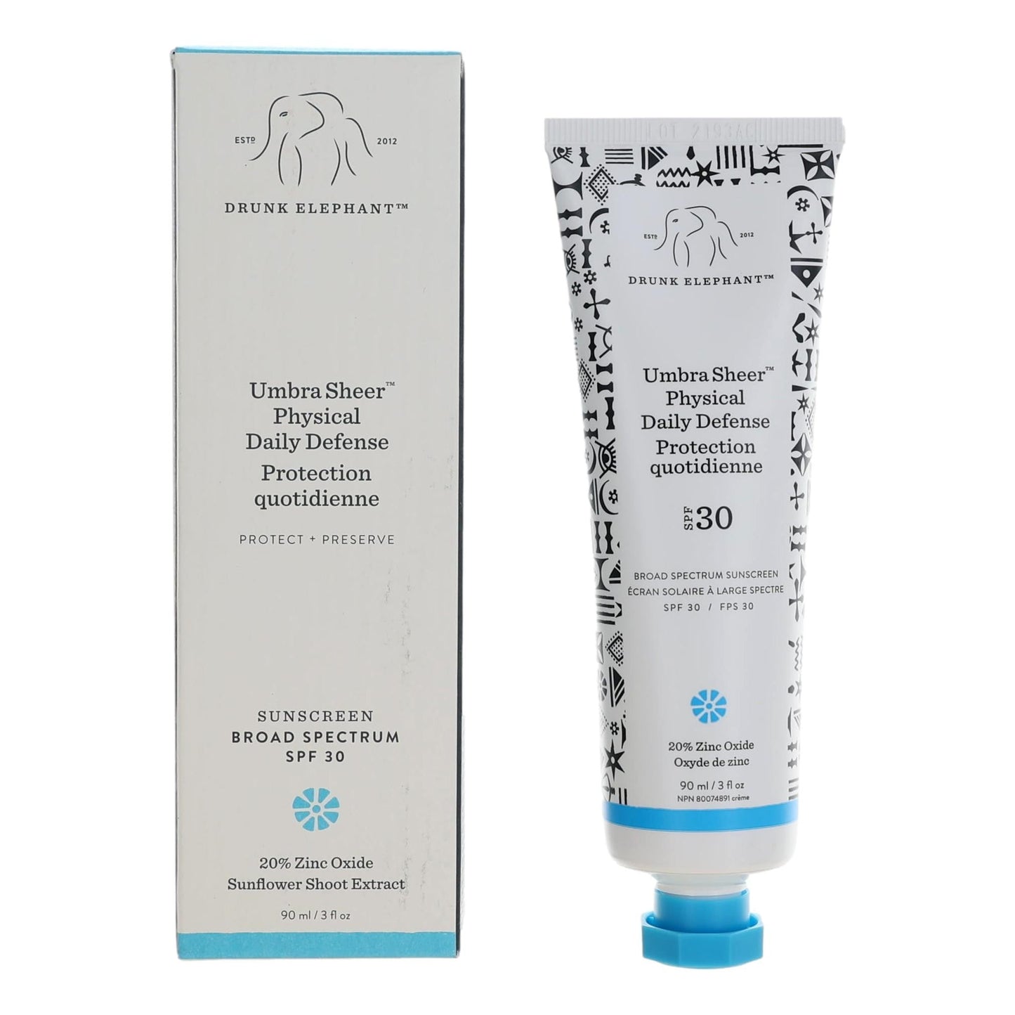 Drunk Elephant UmbraSheer, 3 oz Sunscreen SPF 30