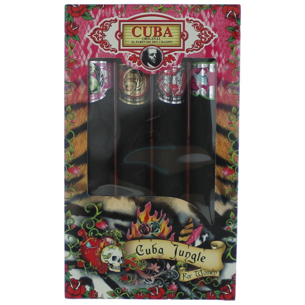 Cuba Original, 4 Piece Gift Set for Women (Jungle)