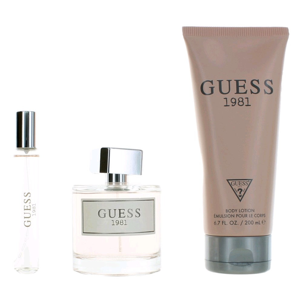 Guess 1981, 3 Piece Gift Set for Women