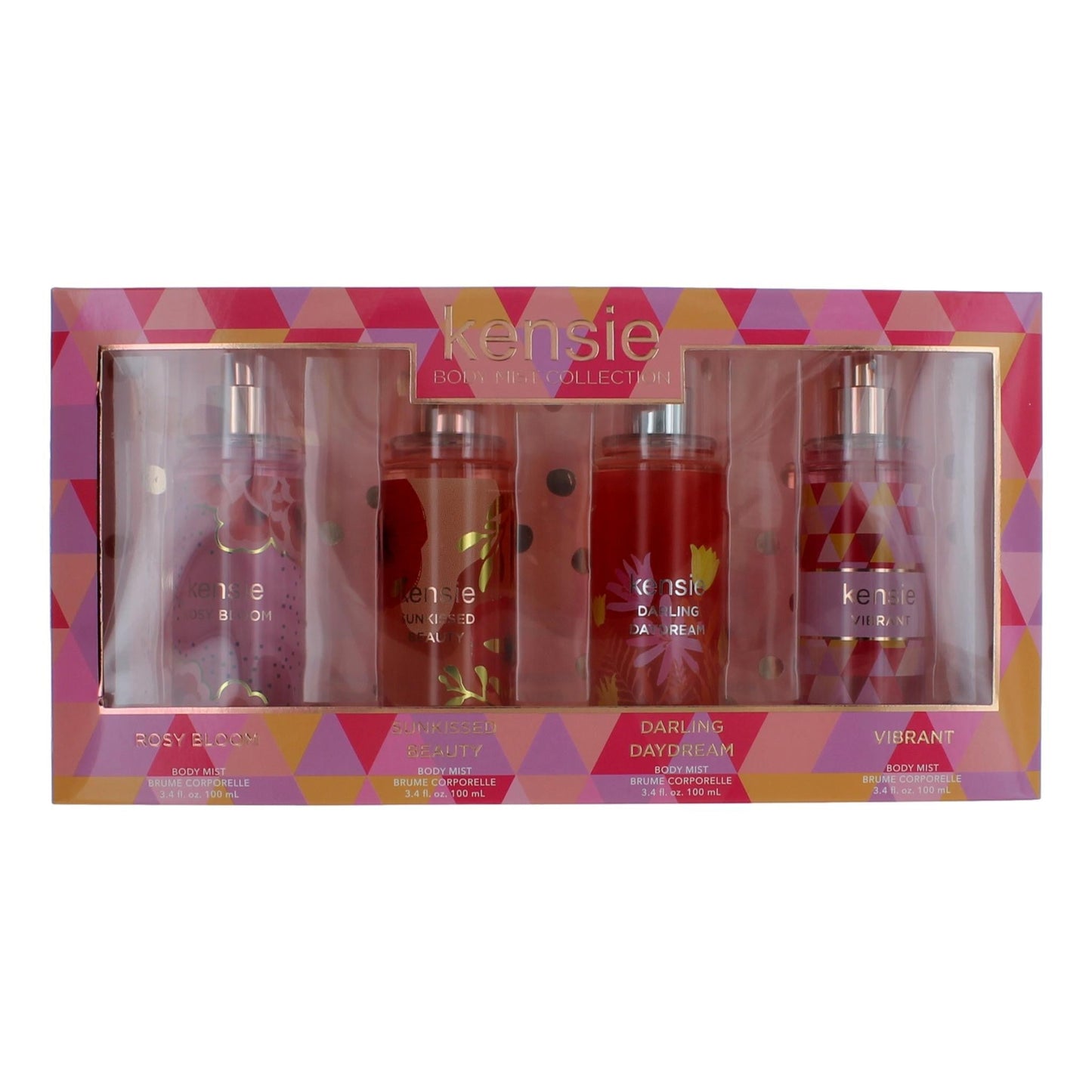 Kensie, 4 Piece Body Mist Gift Set Variety for Women