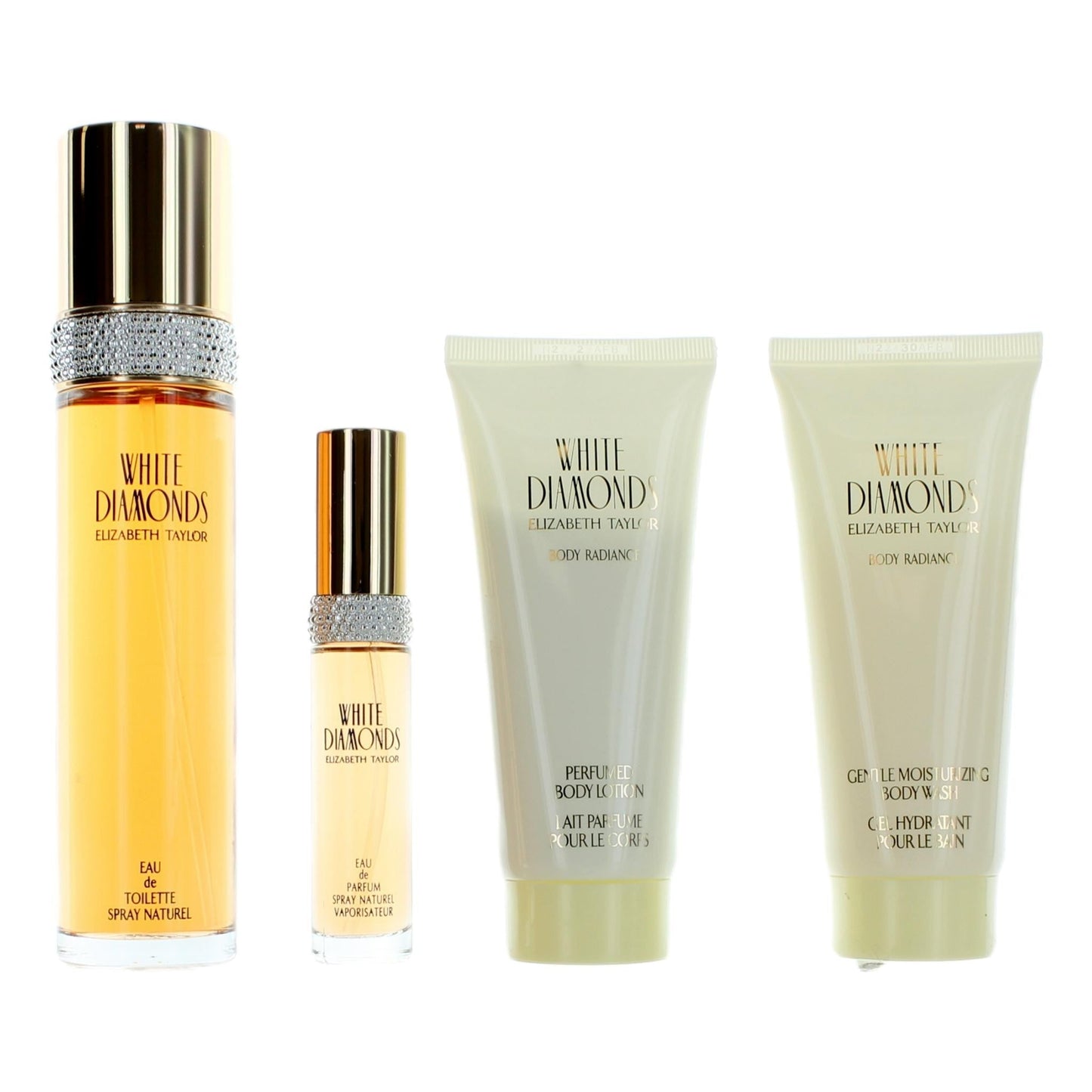 White Diamonds, 4 Piece Gift Set women with Body Wash