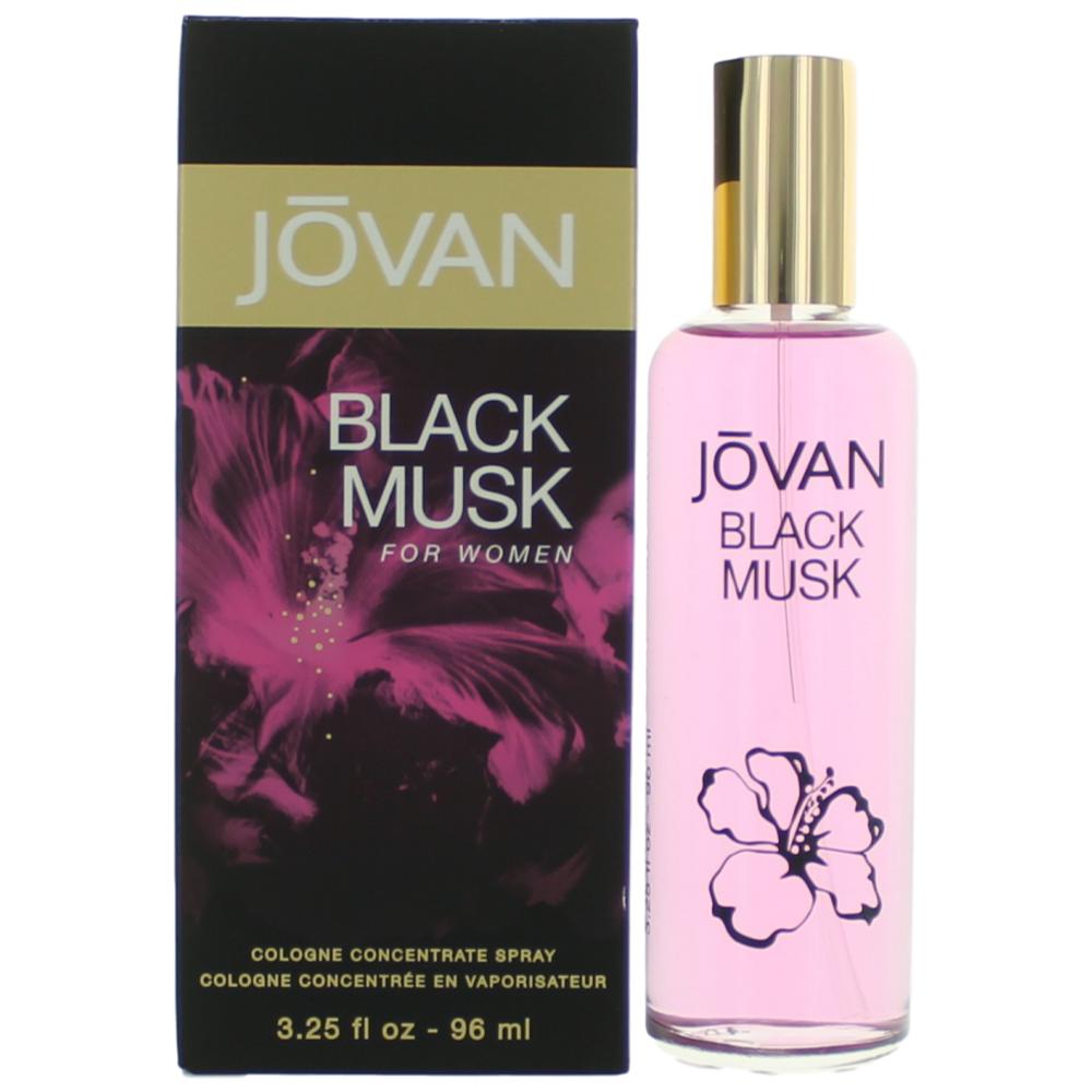 Jovan Black Musk, 3.25 oz Cologne Concentrate Spray for Women