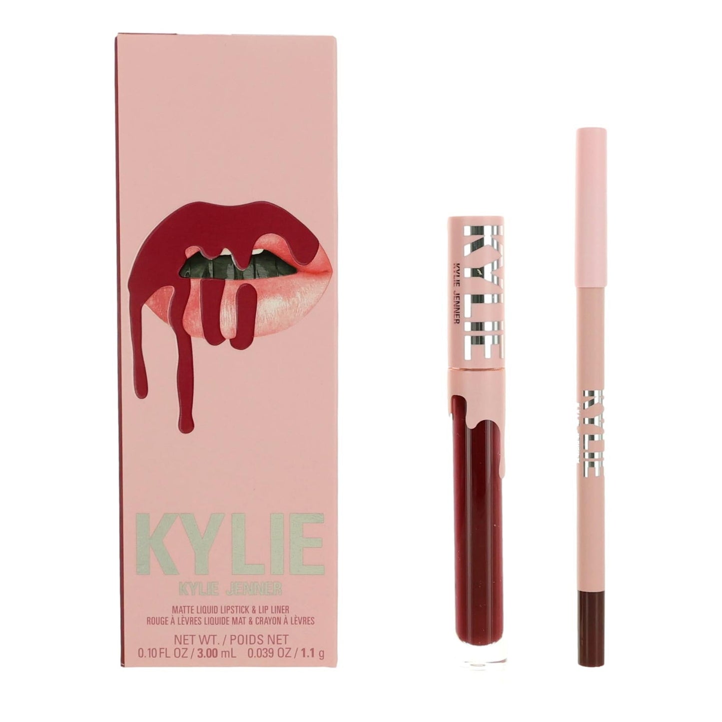 Kylie Matte Liquid Lipstick & Lip Liner- Hollyberry