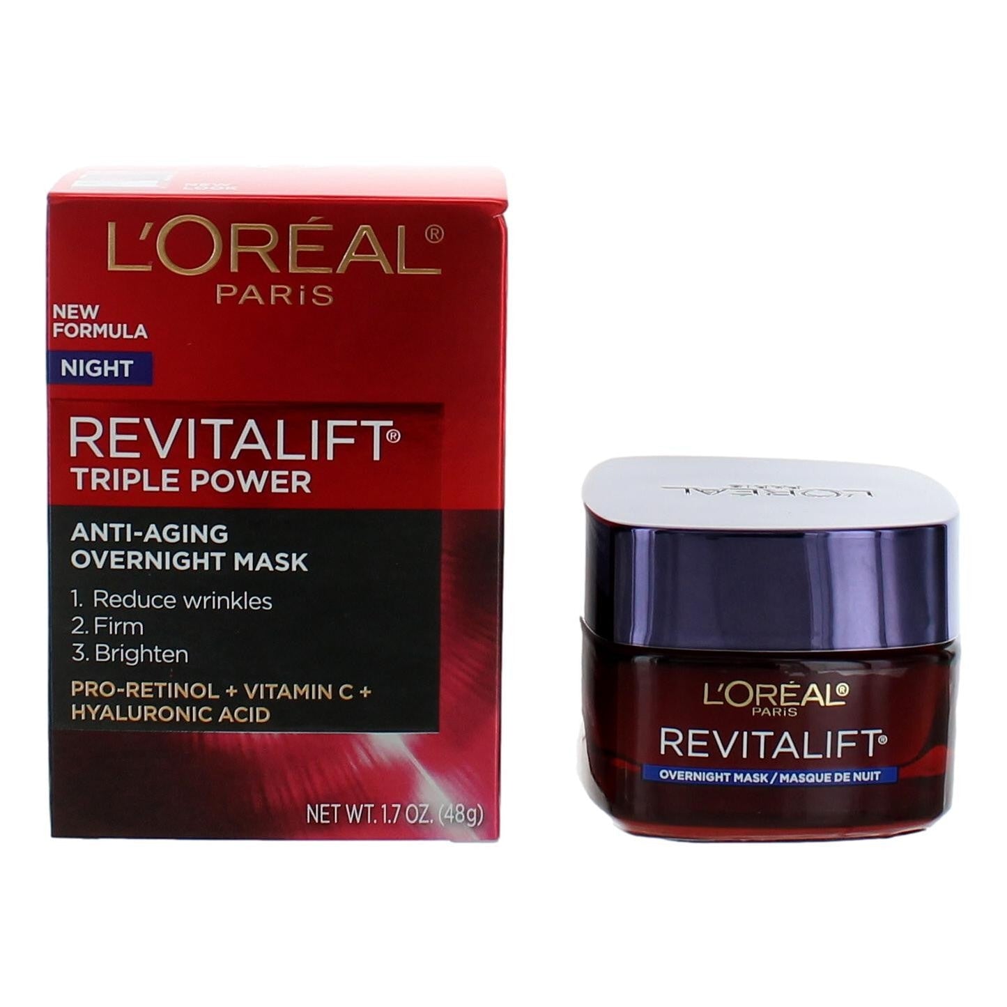 L'Oreal Revitalift Triple Power, 1.7oz Anti-Aging Overnight Mask