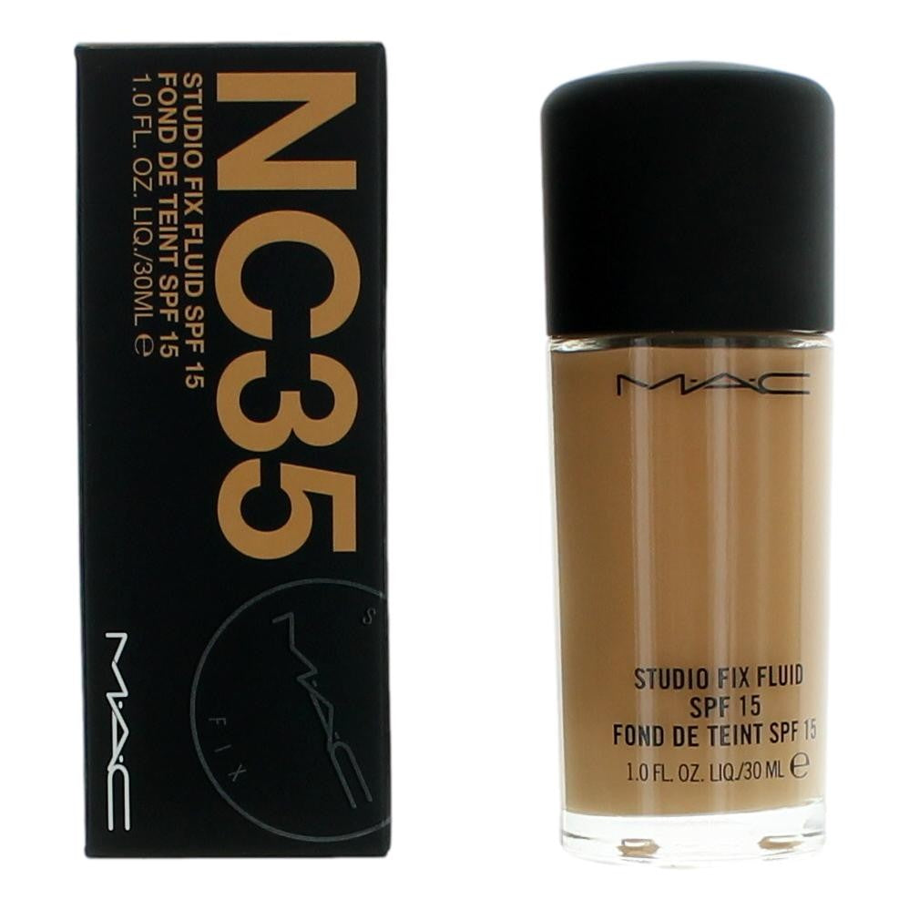 MAC Studio Fix Fluid, 1 oz Foundation SPF15- NC35