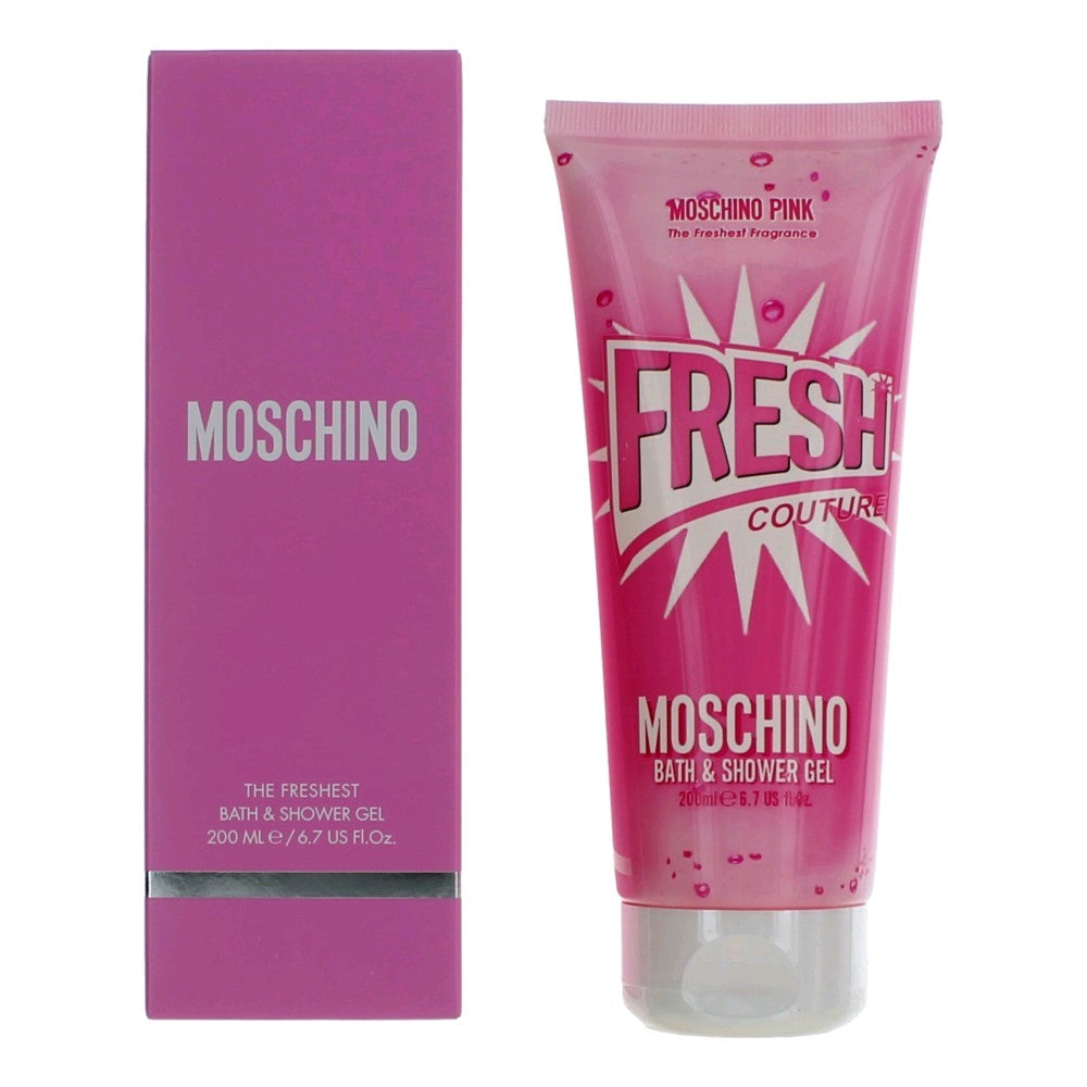 Moschino Pink Fresh Couture, 6.7oz Bath and Shower Gel women