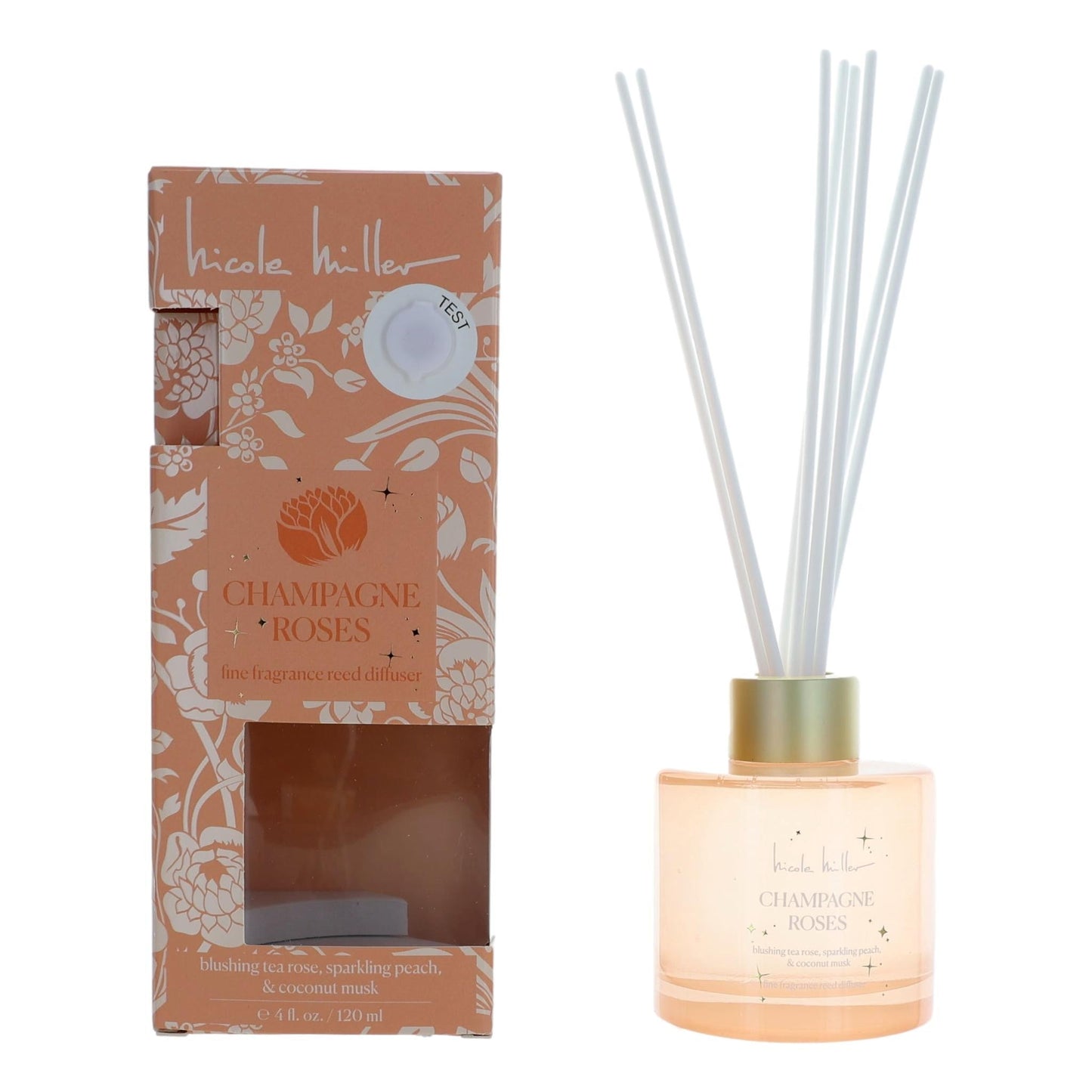 Champagne Rose, 4 oz Reed Diffuser - Champagne Roses