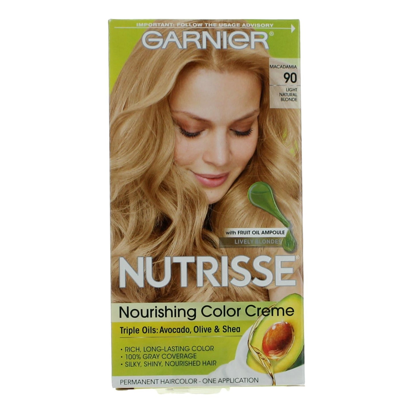 Garnier Hair Color Nutrisse Coloring Creme, Hair Color- Macadamia 90