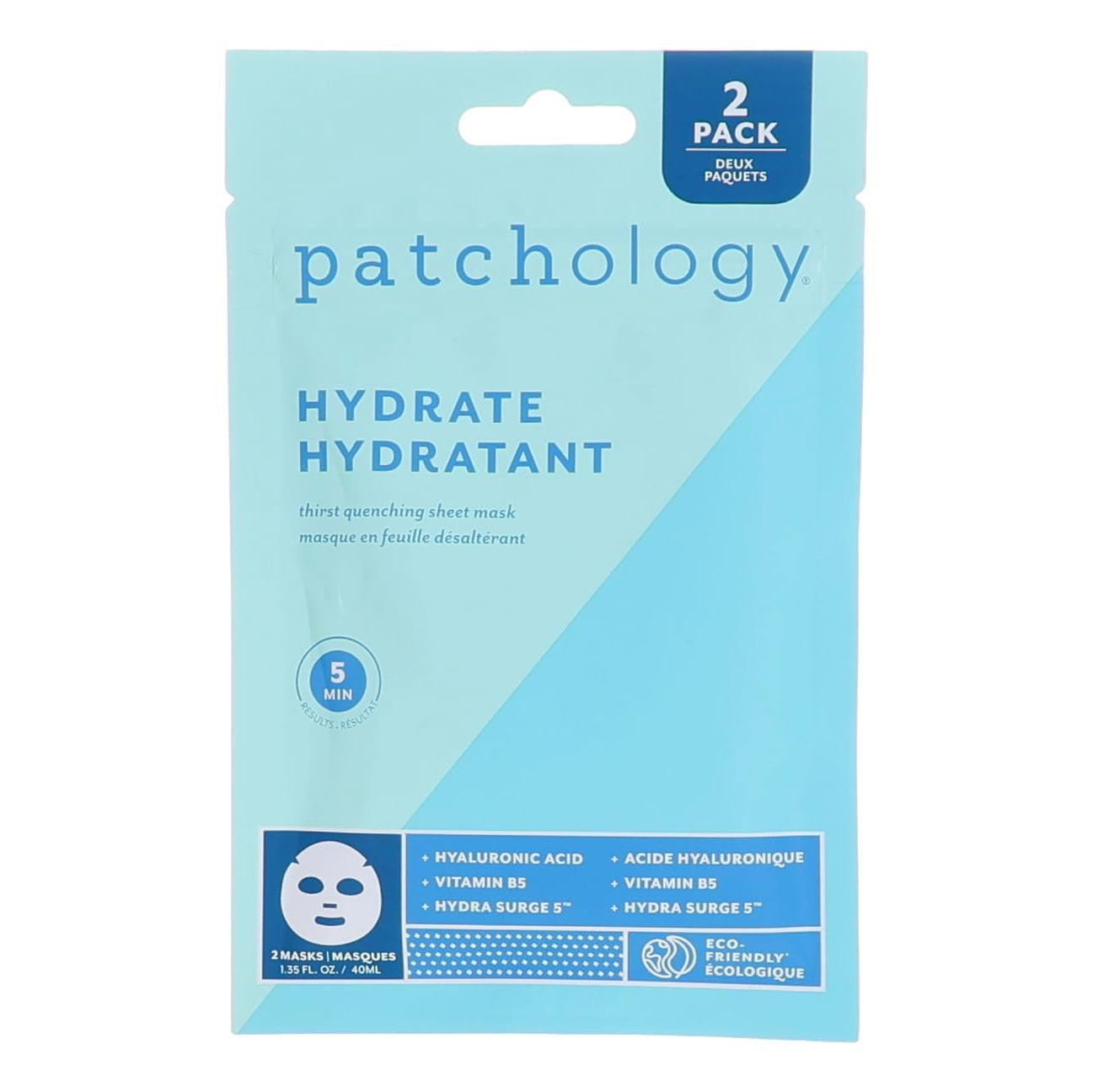 Patchology Hydrate Hydrant, Face Mask - 2 Sheets