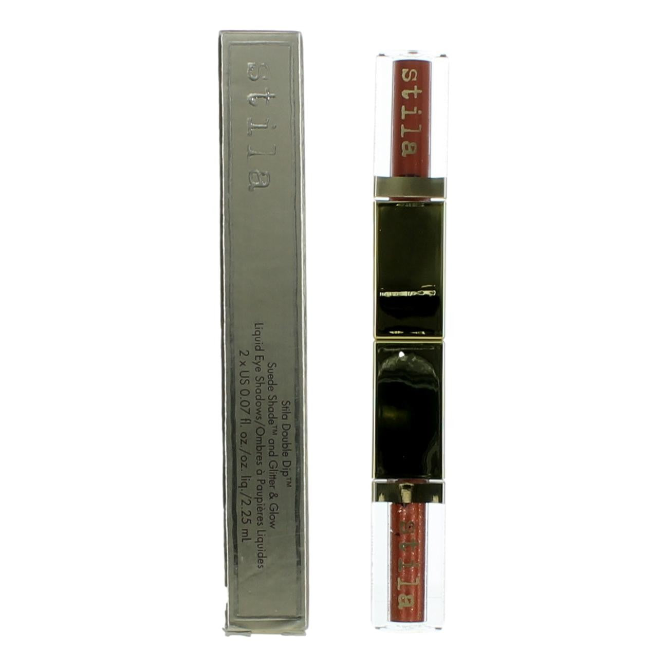 Stila Double Dip, 2 x .07 oz Liquid Eye Shadows- Hot Tamale