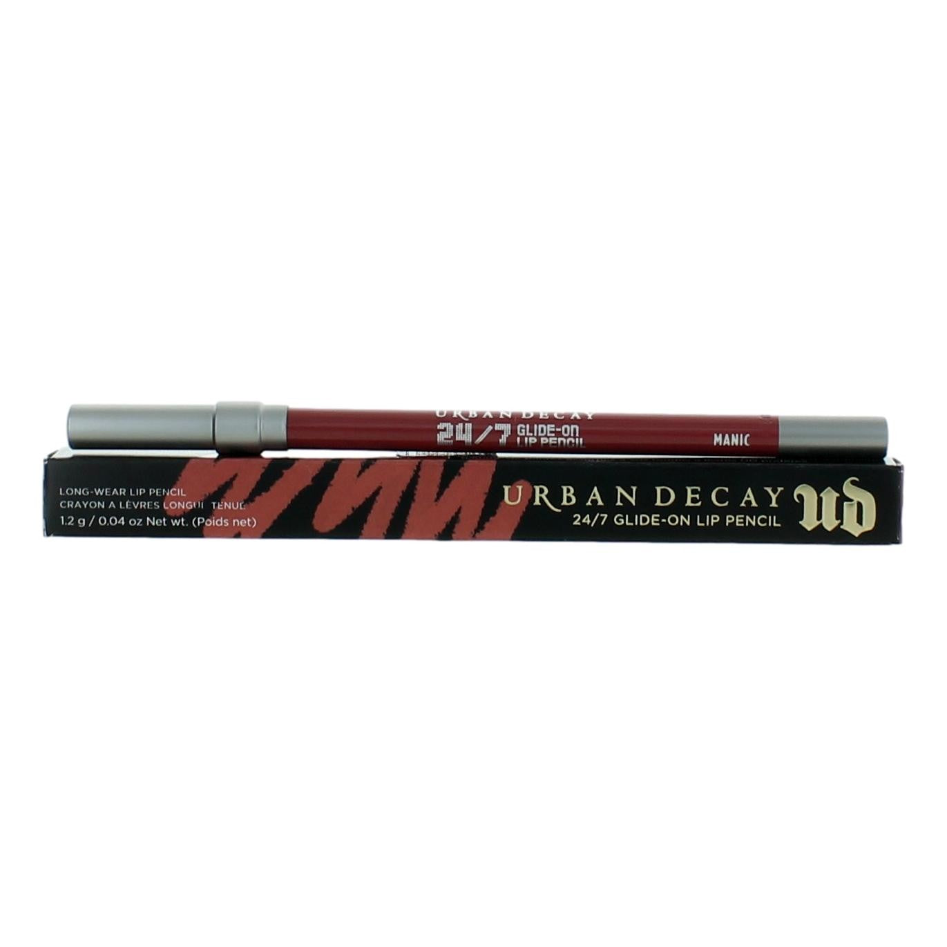 Urban Decay 24/7 Glide On Lip Pencil, .04 oz Longwear Lip Pencil- Manic