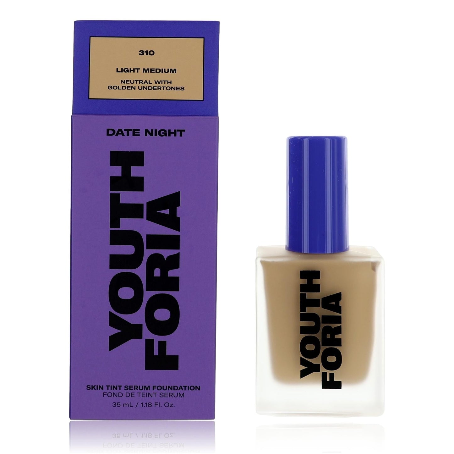 Date Night, 1.18 oz Skin Tint Serum Foundation- 310 Light Medium
