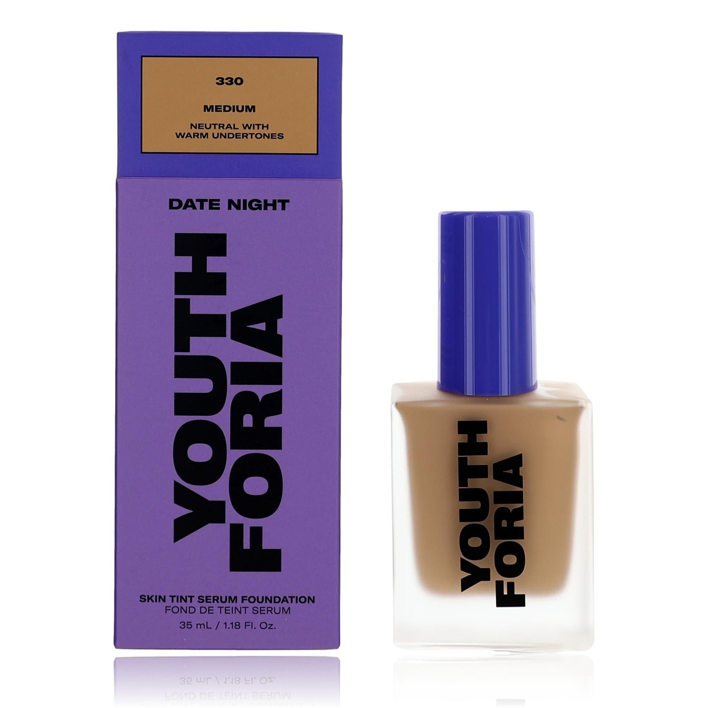 Date Night, 1.18 oz Skin Tint Serum Foundation- 330 Medium