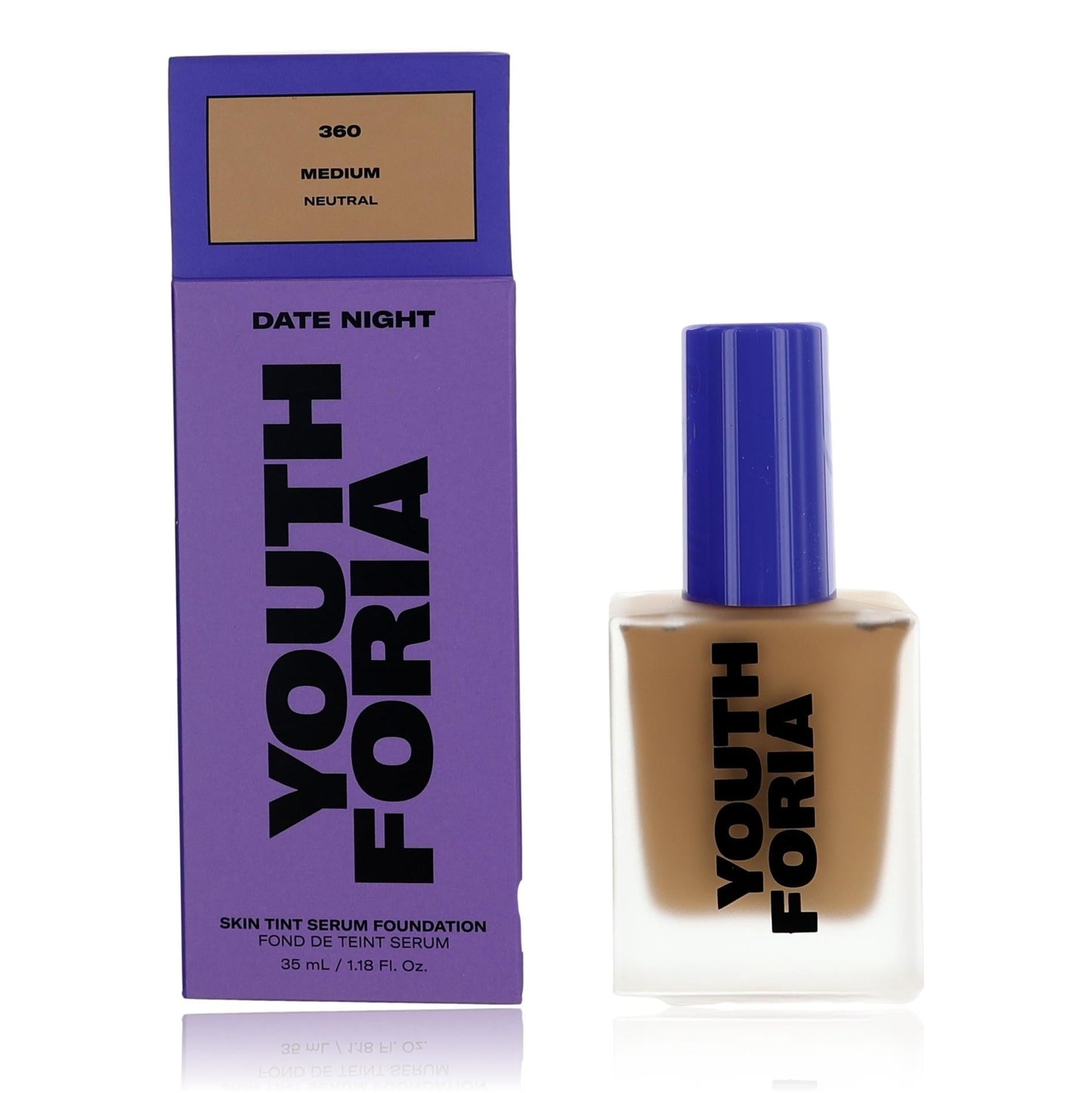 Date Night, 1.18 oz Skin Tint Serum Foundation- 360 Medium