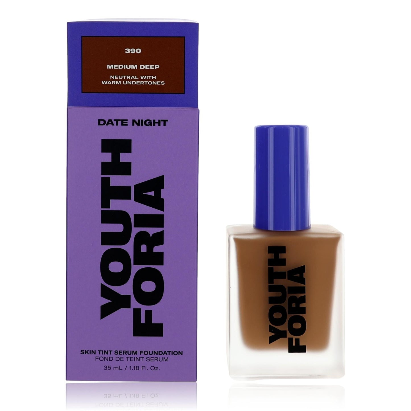 Date Night, 1.18 oz Skin Tint Serum Foundation- 390 Medium Deep