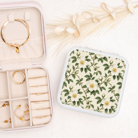 A Cherokee Rose Jewelry Travel Case - Ivory Blossom