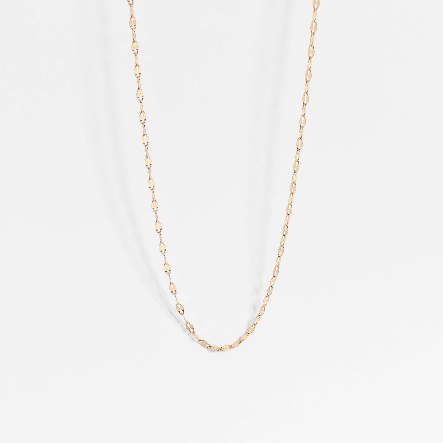 Collier de chaîne à lèvres en acier inoxydable