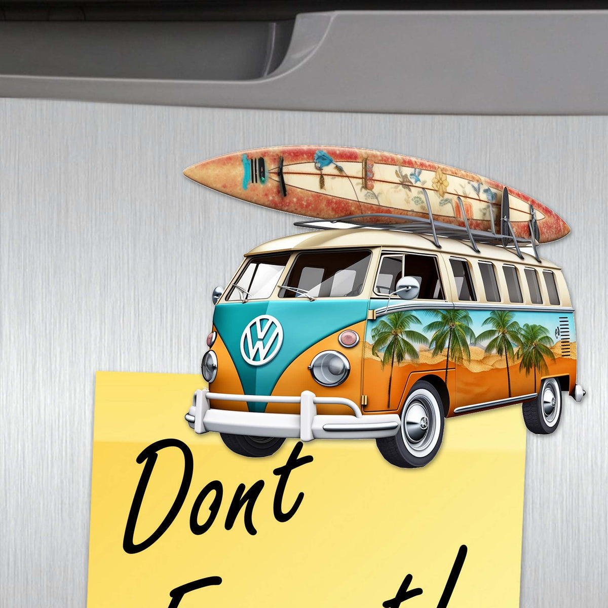 Surf Vans Decorative Eco Wood Magnets Set of 6 by G. Debrekht - Coastal Decor - 8090040G-S6