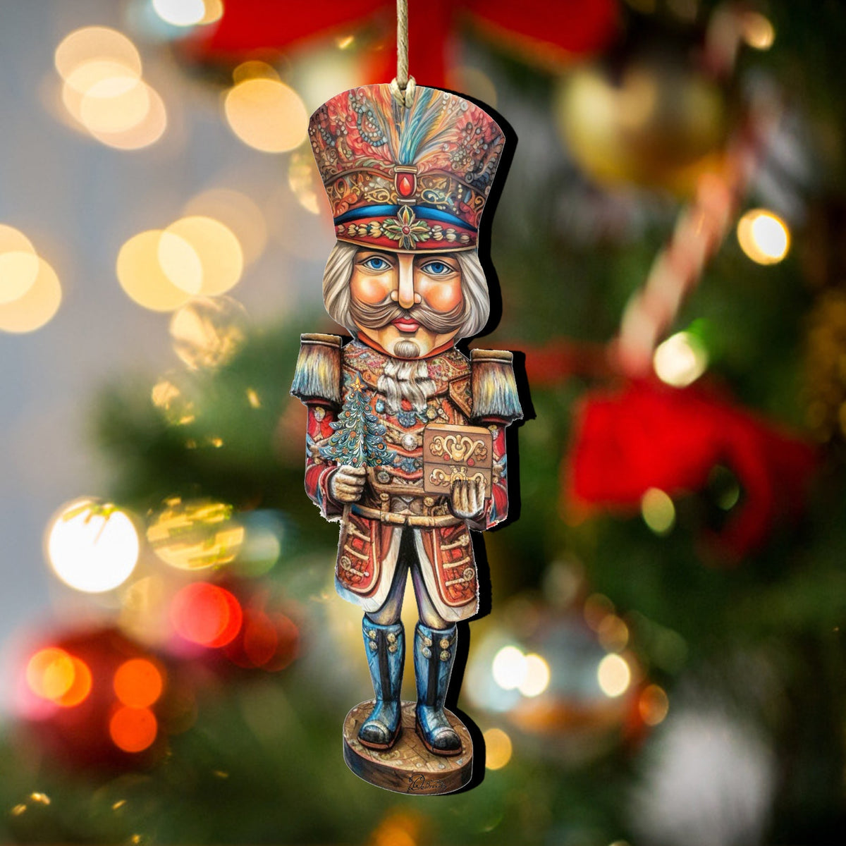 Nutcracker Prince Wooden Ornaments by G. Debrekht Christmas Decor - 8611060