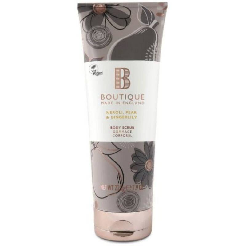 Boutique Neroli, Pear & Gingerlily Body Scrub 225g