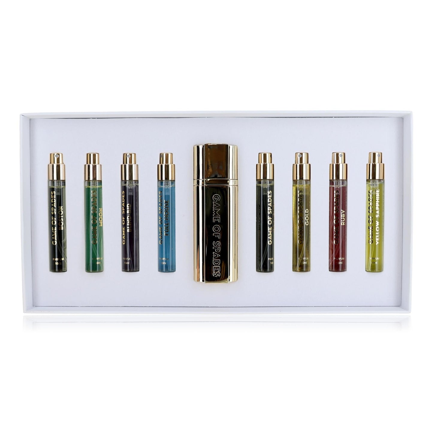 Game of Spades, 9 Piece Coffret Set for Unisex - White