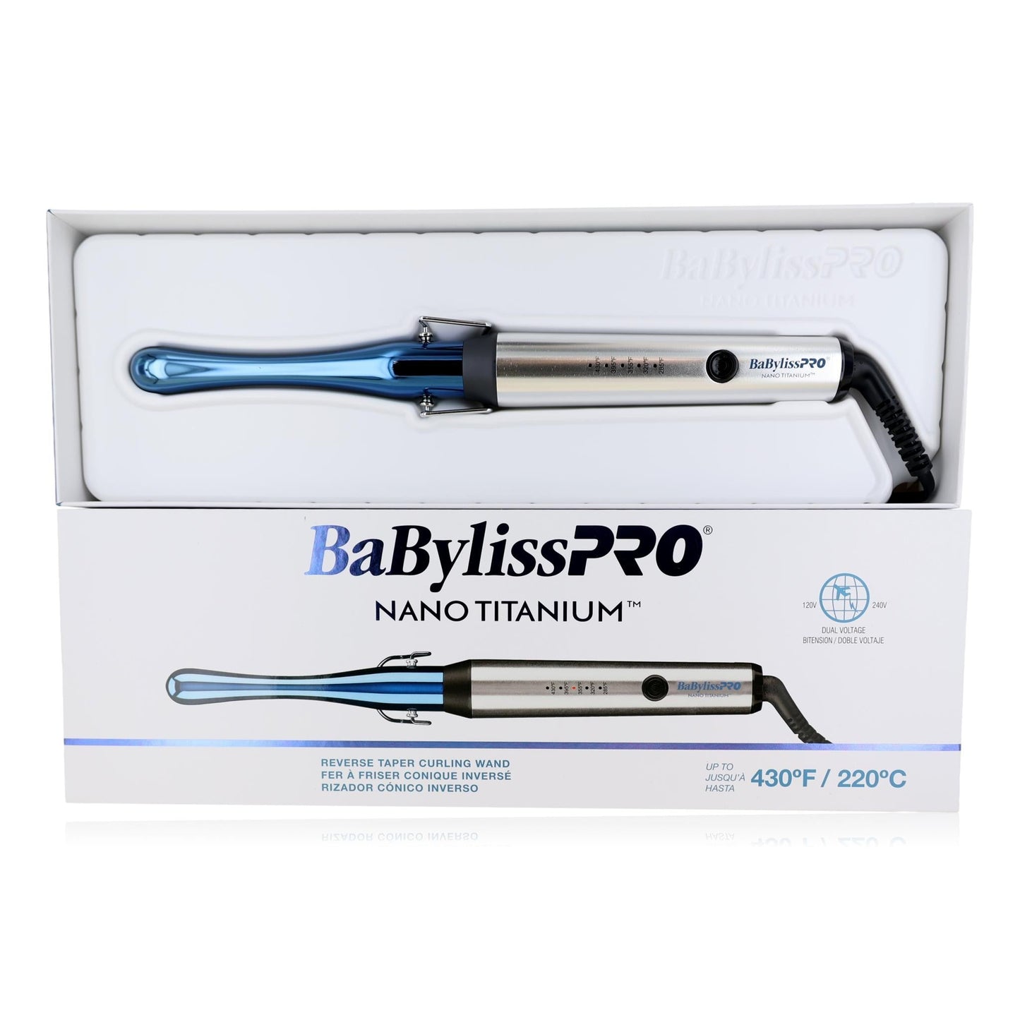 Nano Titanium Reverse Taper Curling Wand