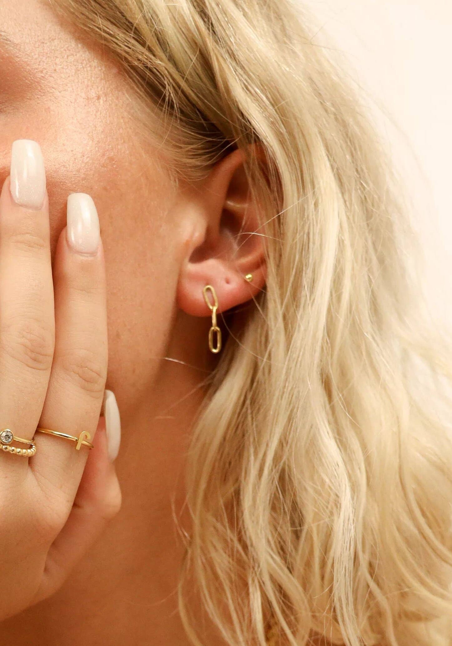 Stainless Steel Paperclip Earrings