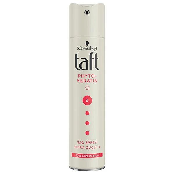 Taft Keratin Hair Spray - 48-Hour Ultra Strong Hold for Long-Lasting Styling