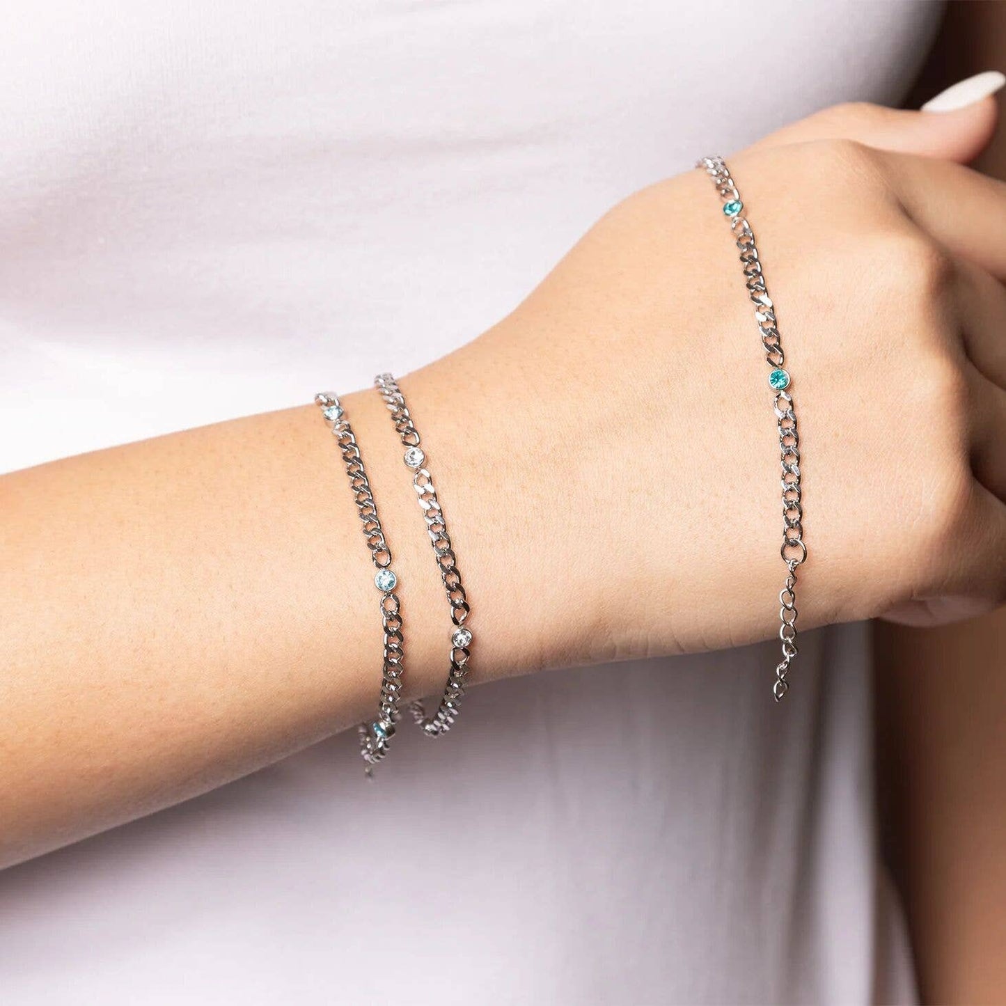 Bracelet de naissance en acier inoxydable