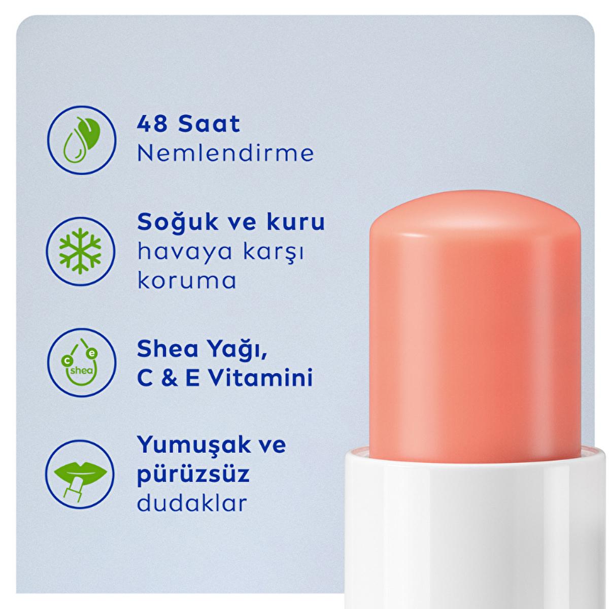 Nivea Lip Care Balm - 24 Hour Moisturizing Shimmering Lip Balm