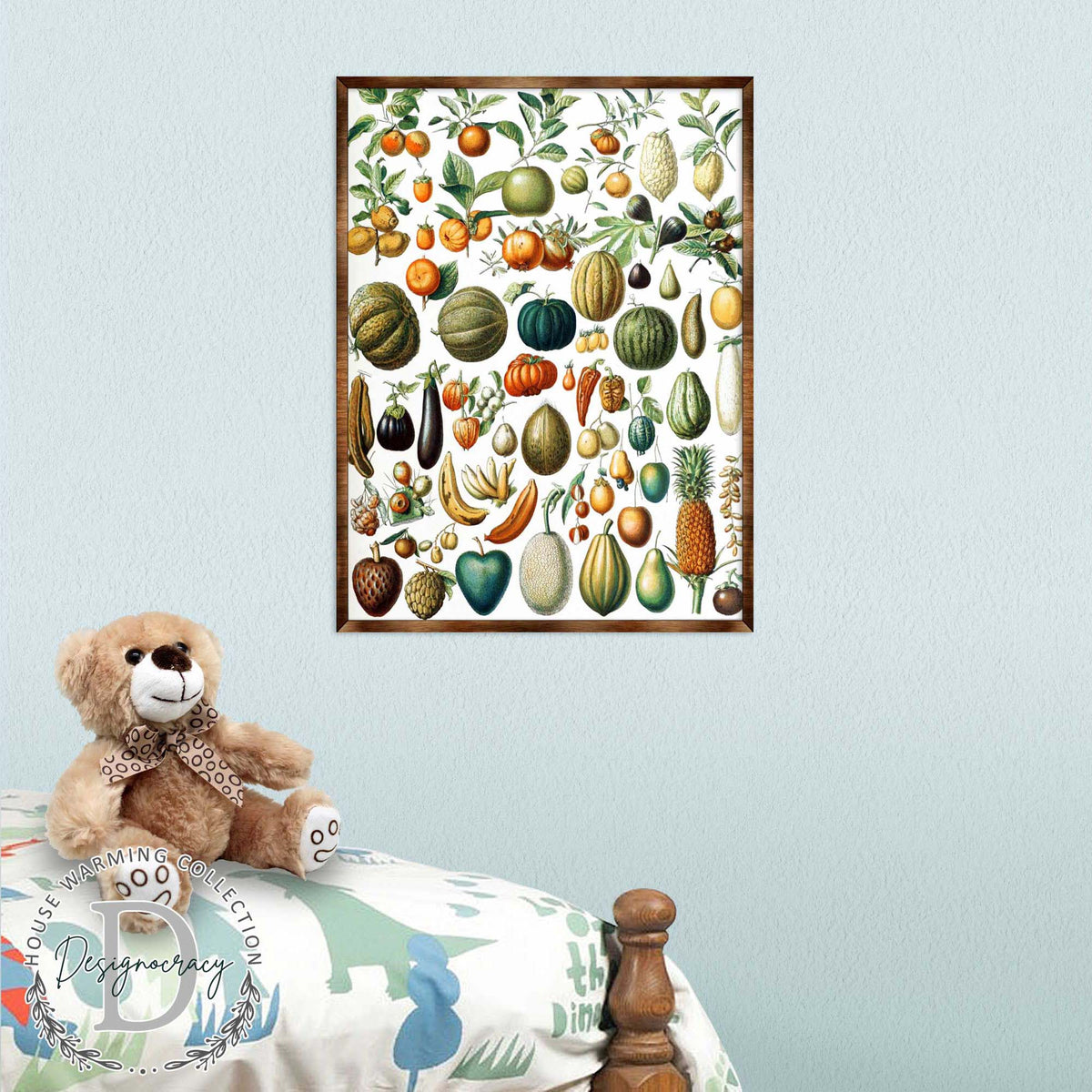 Montessori Wooden Poster Fruit #2