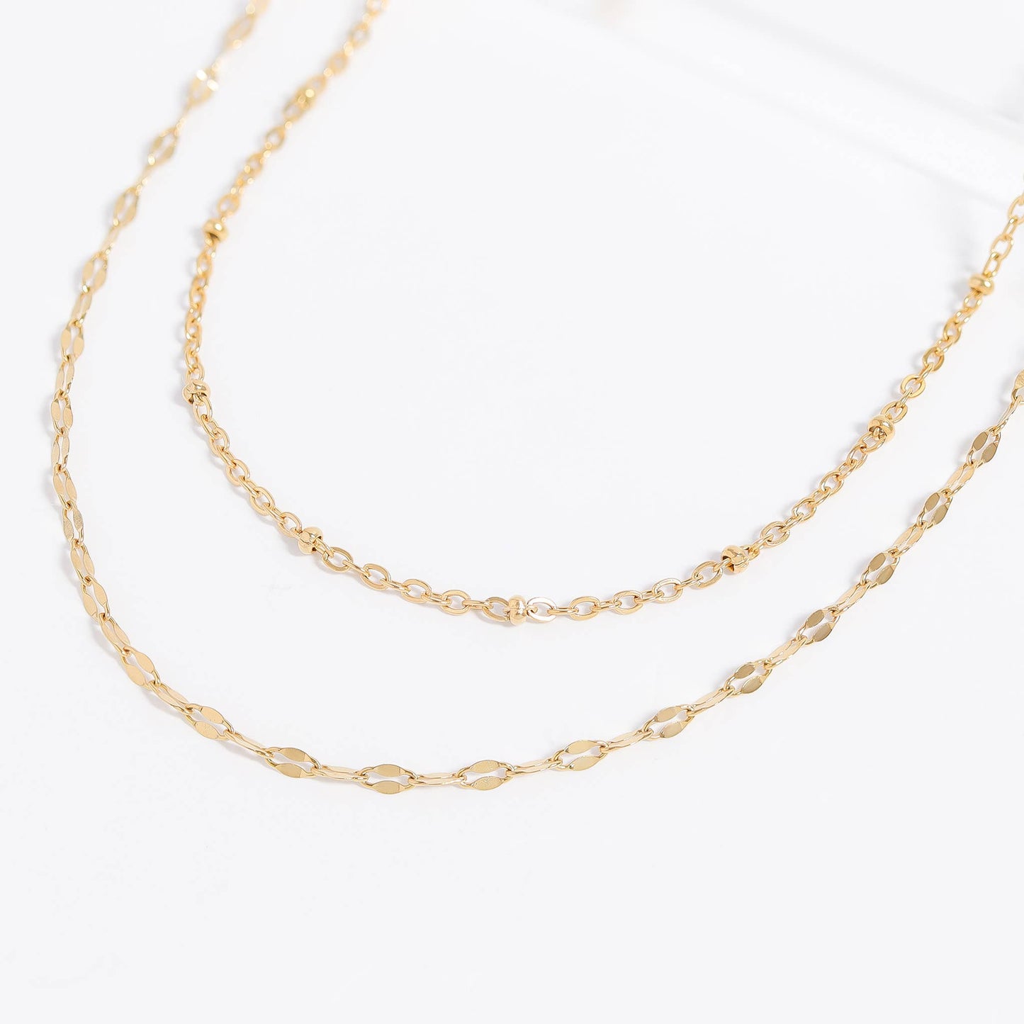 Collier de chaîne à lèvres en acier inoxydable