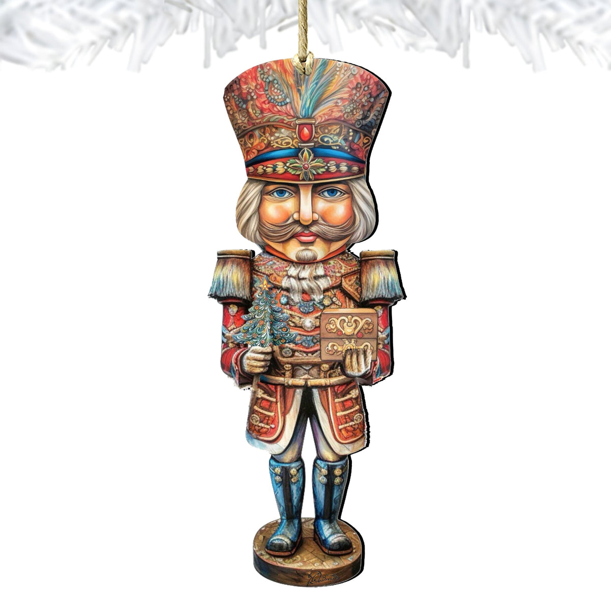 Nutcracker Prince Wooden Ornaments by G. Debrekht Christmas Decor - 8611060