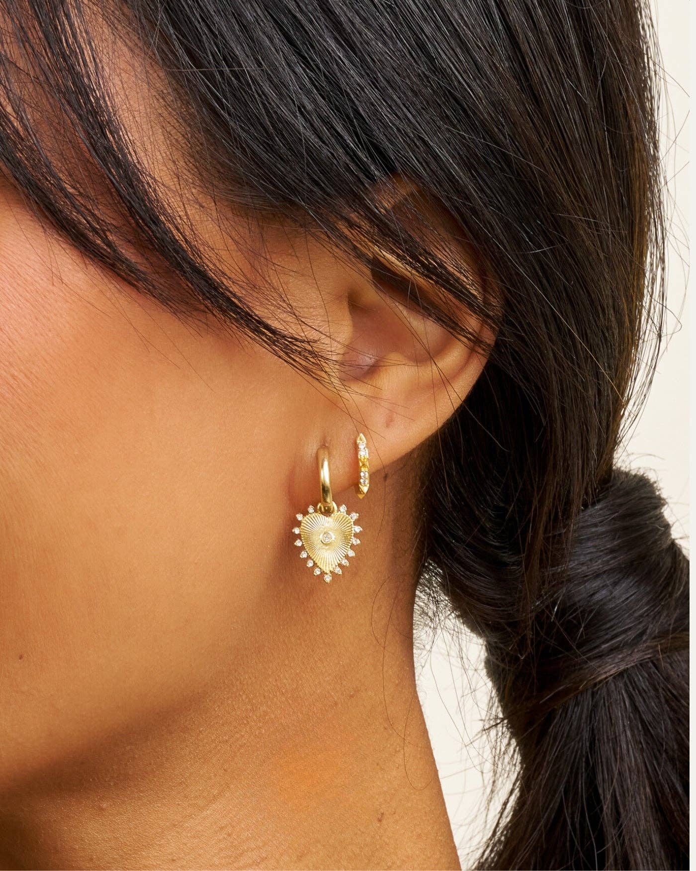 Stella & Dot Stevie Heart Earrings