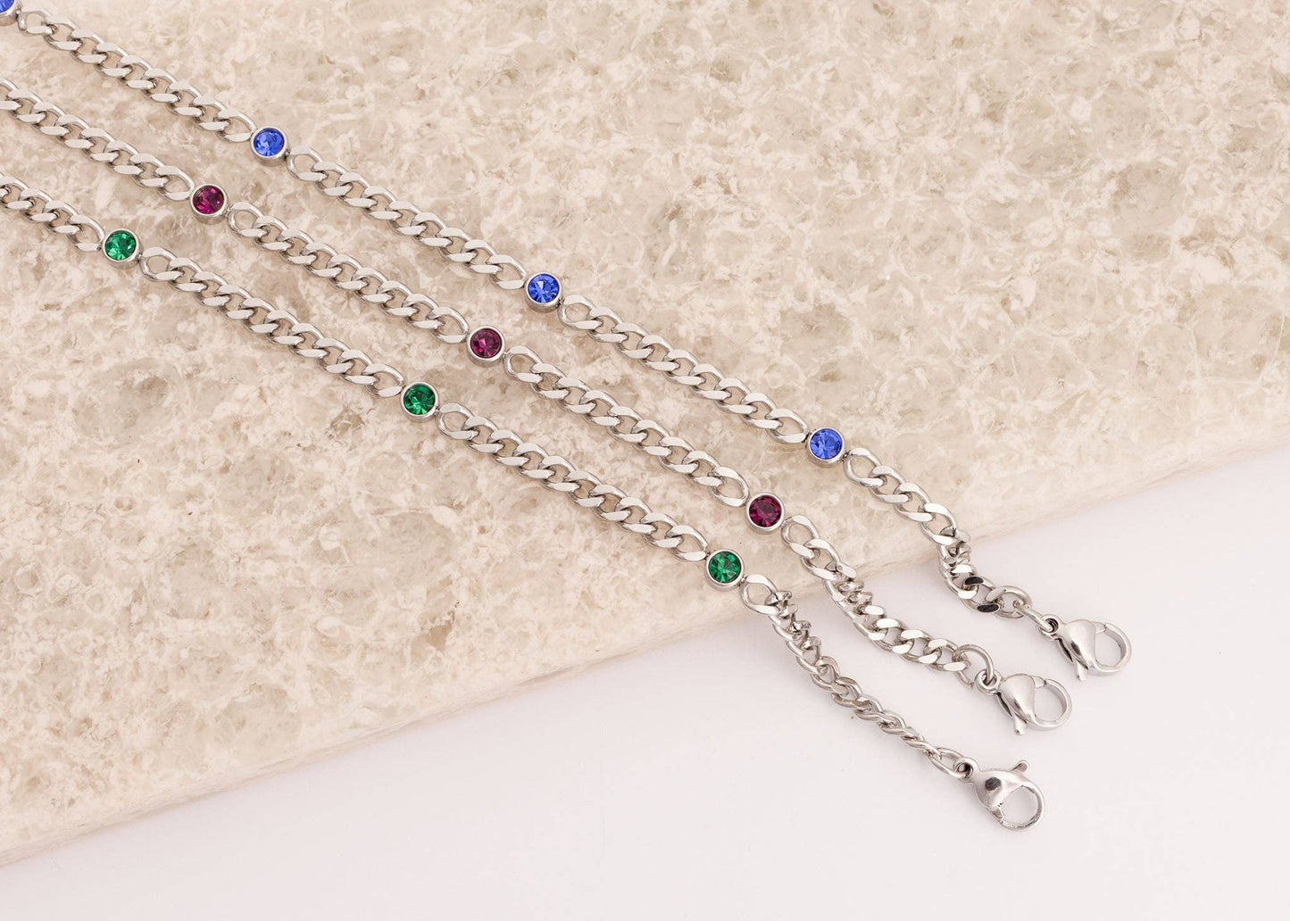 Bracelet de naissance en acier inoxydable