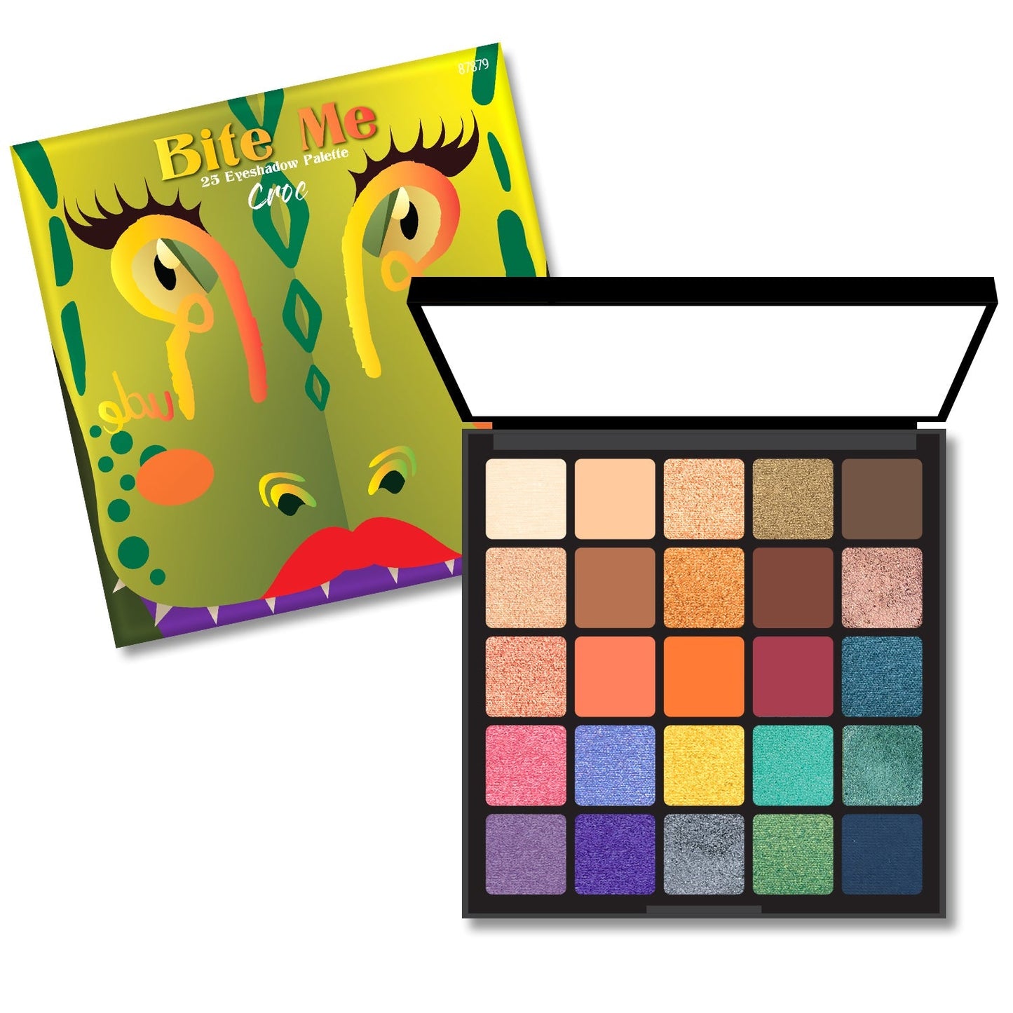 RUDE Bite Me 25 Eyeshadow Palette - Croc -  Croc