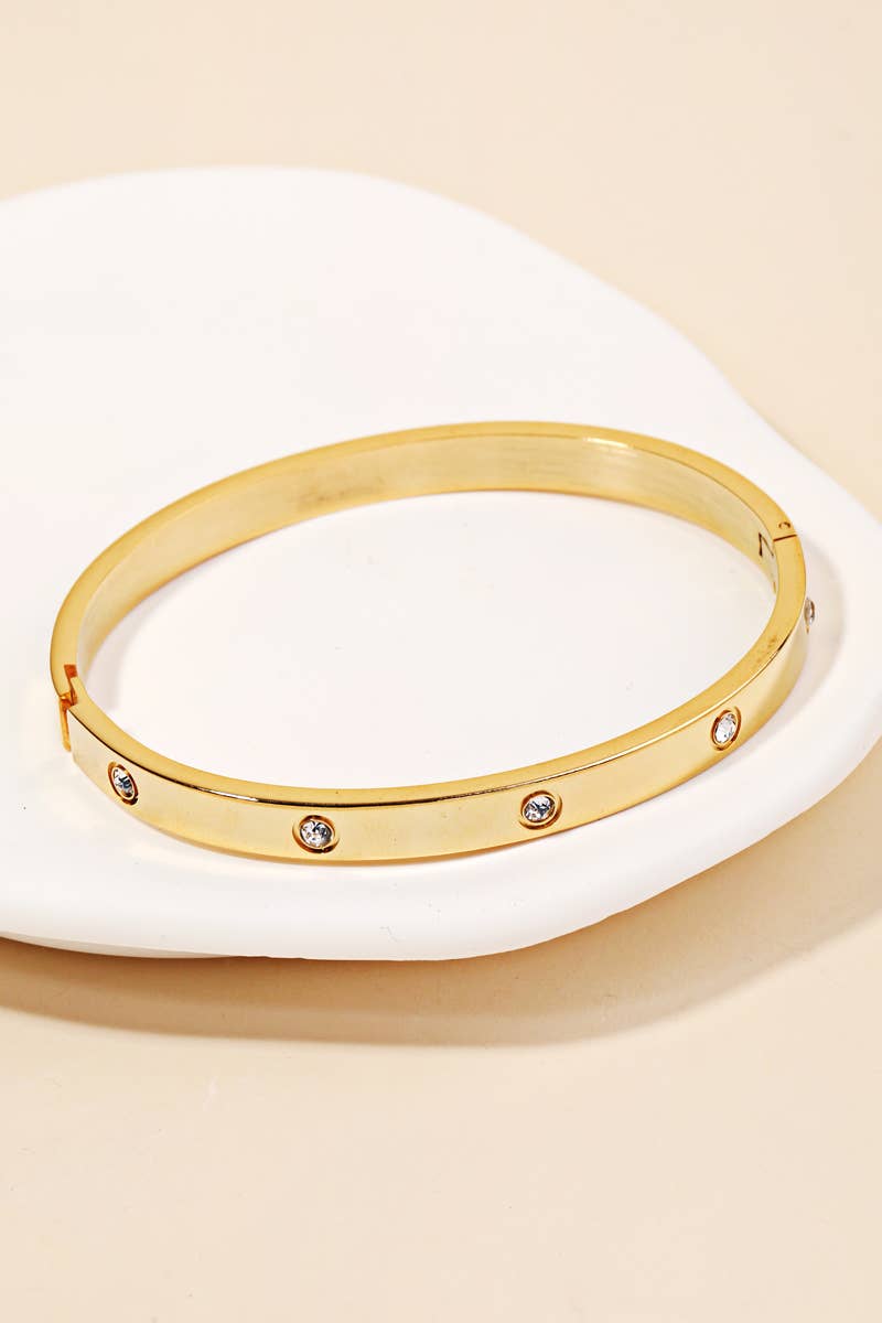 Bracelet jonc strass Anarchy Street