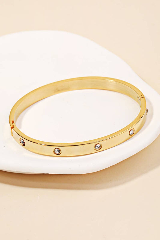 Anarchy Street Rhinestone Bangle Bracelet