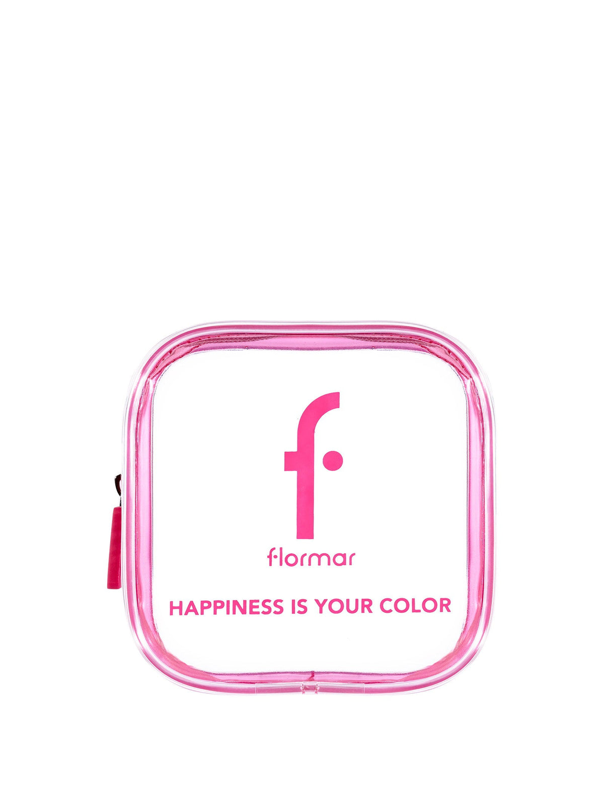 Flormar Happiness Is Your Color Pink Clear Makeup Bag
