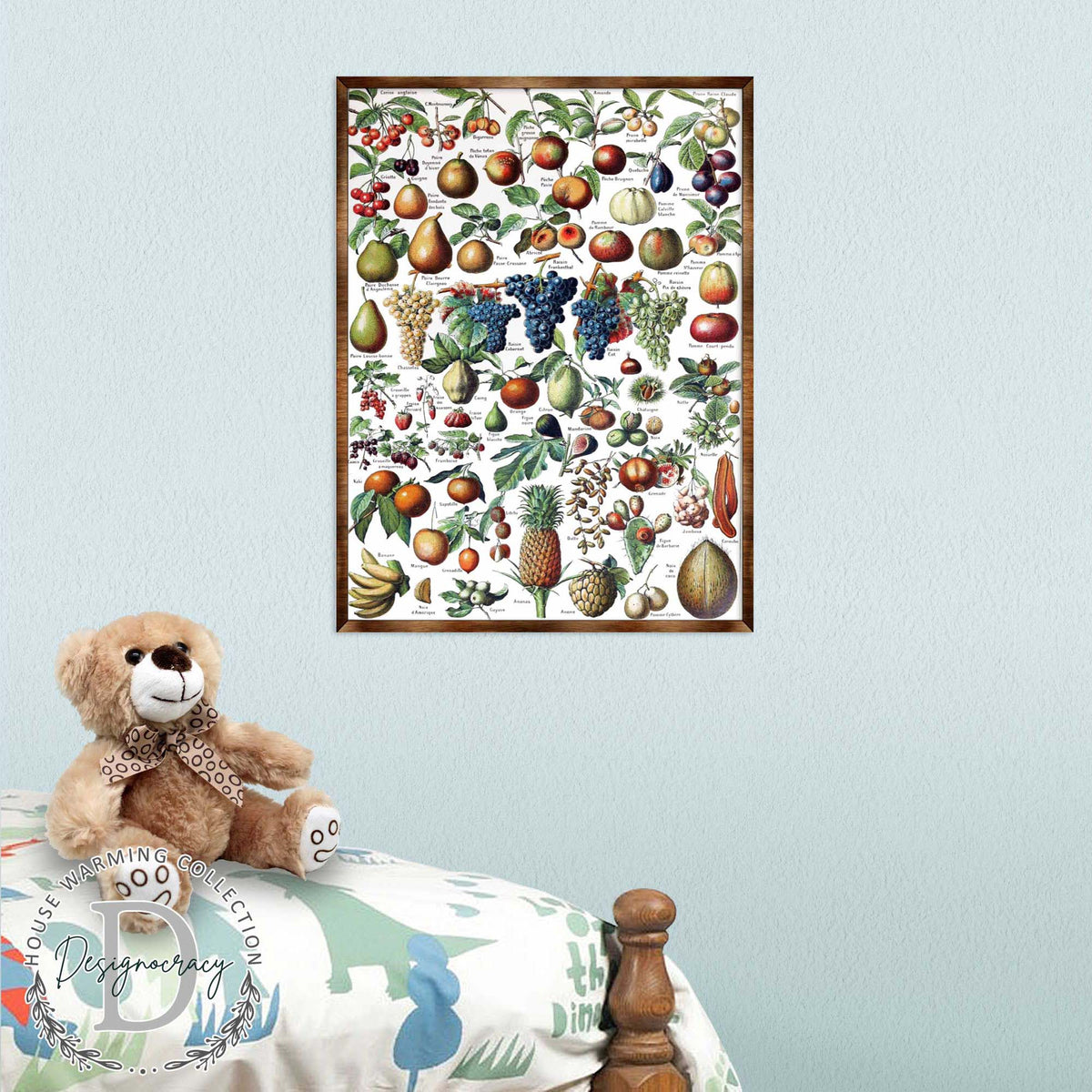 Montessori Wooden Poster Fruit #1